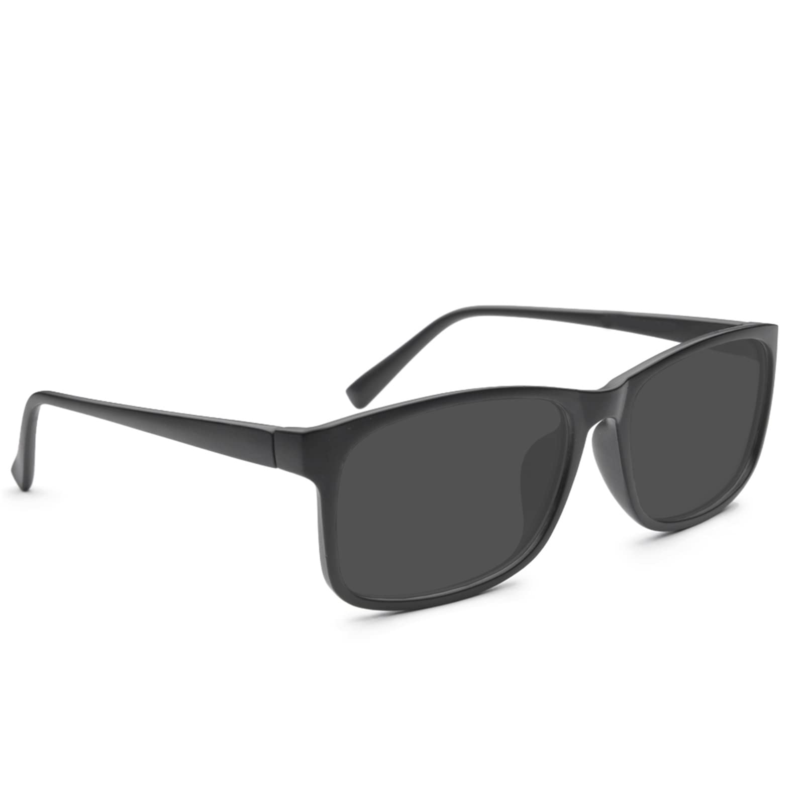 HUIHUIKK Oversized Myopia Glasses for Men & Women - Black Distance Vision Eyewear for Nearsightedness (Not Reading Glasses) | Perfect for Daily Use, Work & Screen Time