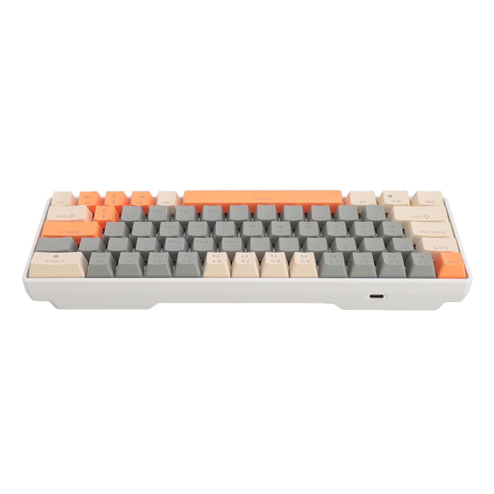 Bewinner 63-Key Mechanical Gaming Keyboard with Red Switches, USB Wired Compact Backlit Keyboard for PC & Windows - Perfect for Esports, Office Work & Typing
