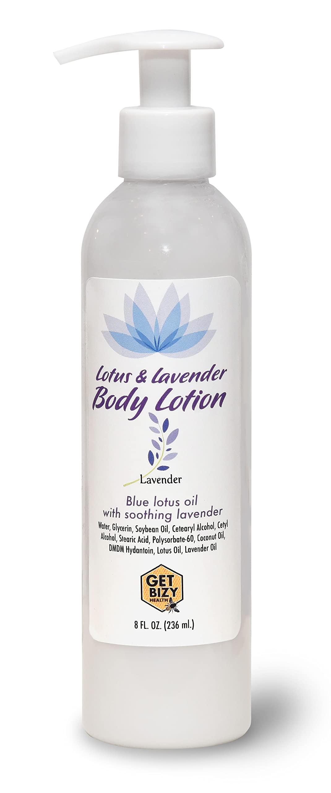 Naturally Derived Lotus & Lavender Body Lotion - Hydrating, Fast Absorbing Moisturizer for Dry Skin | Perfect for Daily Use & Nighttime Skincare Routine