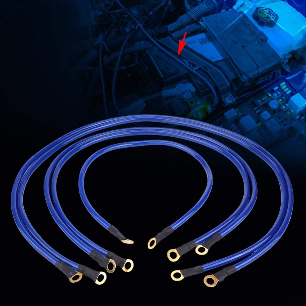 Universal 5-Point Car Grounding Wire Kit - Racing & Auto Accessories for Better Performance