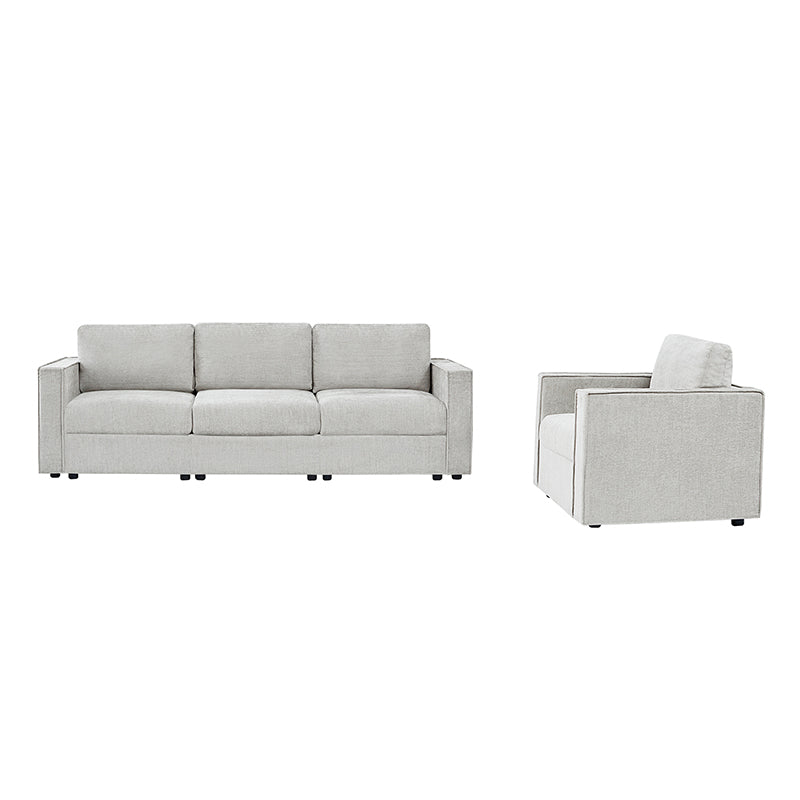 Dilcia 3-Piece Slipcovered Sofa Set - Modern Living Room Furniture with Removable Covers for Easy Cleaning | Perfect for Small Spaces, Apartments & Cozy Home Decor