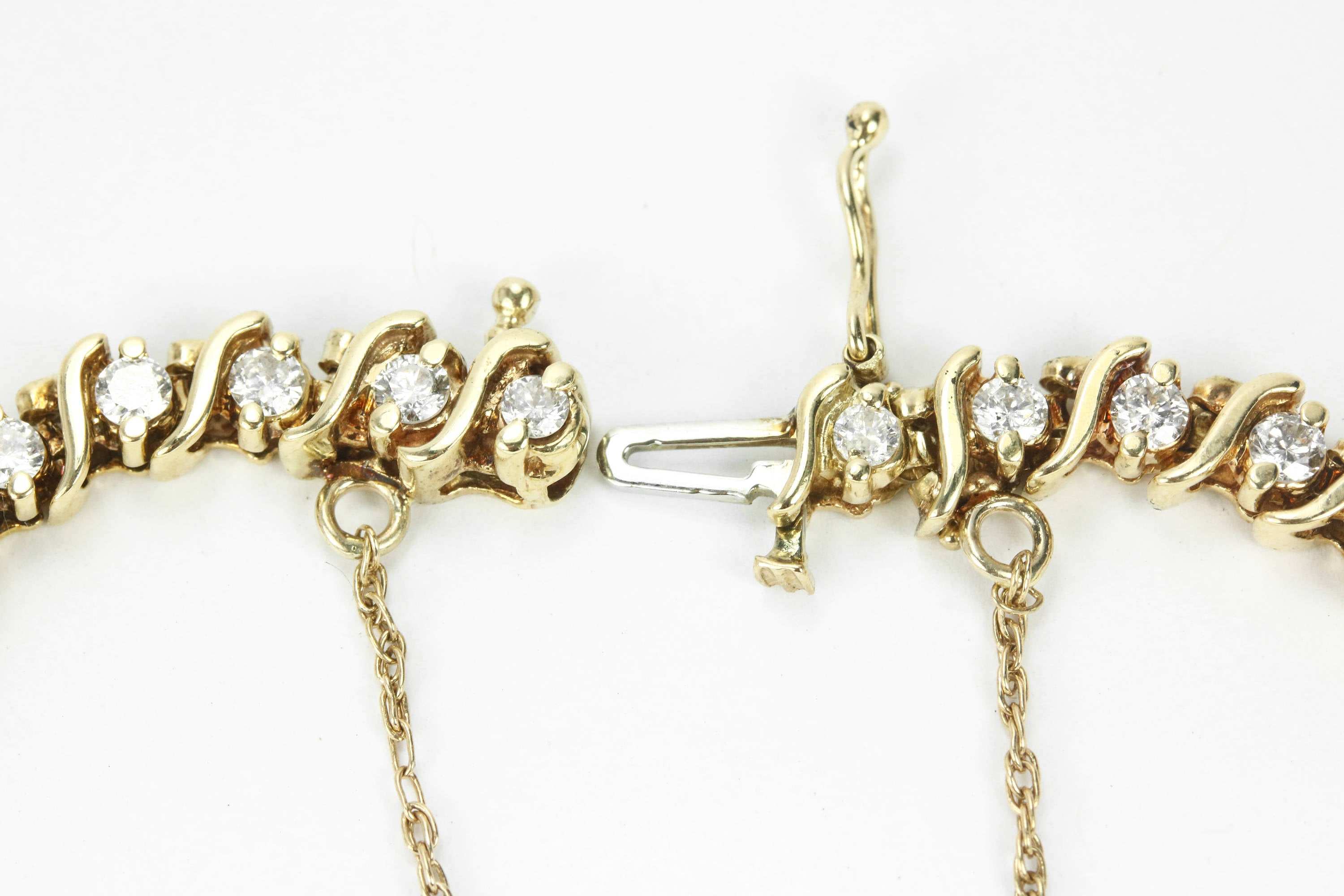 2.66 Carat 14K Yellow Gold Diamond Tennis Bracelet for Women - Elegant Jewelry Gift for Anniversary, Birthday & Special Occasions