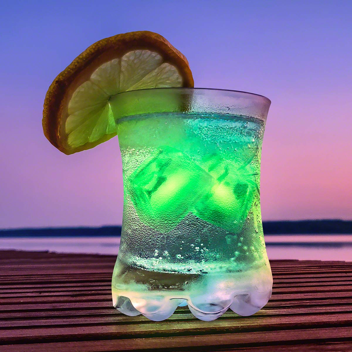 Glow in the Dark Ice Cubes - 12 Pack LED Light Up Ice Cubes for Drinks, Cocktails & Parties | Reusable & Cool Lighting Effects for Halloween, Christmas, Pool Parties & Nightclubs