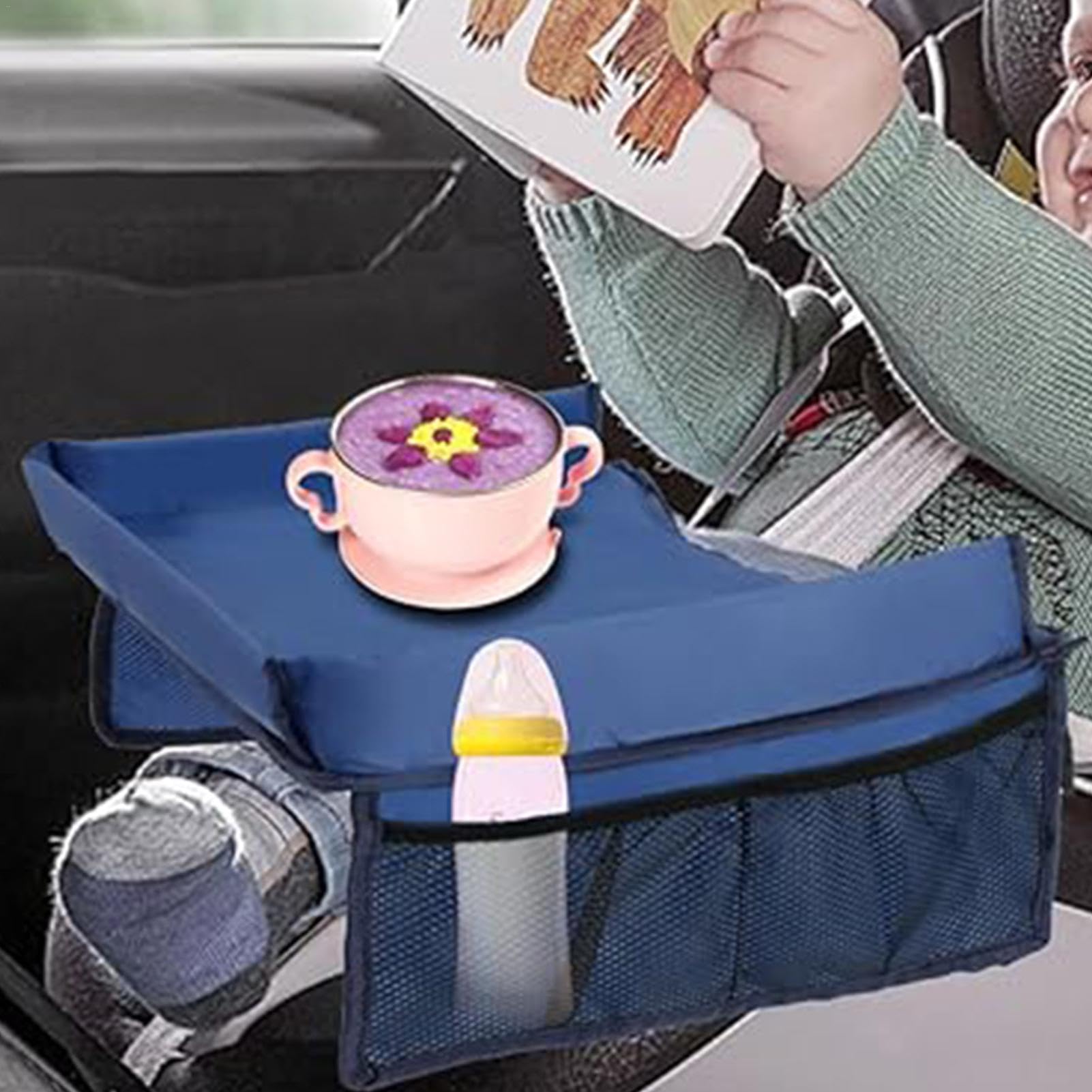 Best Kids Car Seat Tray - Portable Lap Desk for Travel & Road Trips - Durable Travel Tray for Eating, Drawing & Playing - Perfect for Long Car Rides & Airplane Activities
