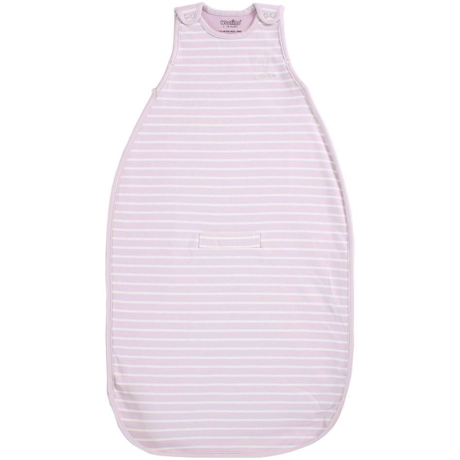 4 Season Baby Sleep Sack - Merino Wool & Organic Cotton for 2 Months to 2 Years - Soft Lilac Color - Perfect for Nursery, Daycare & Travel
