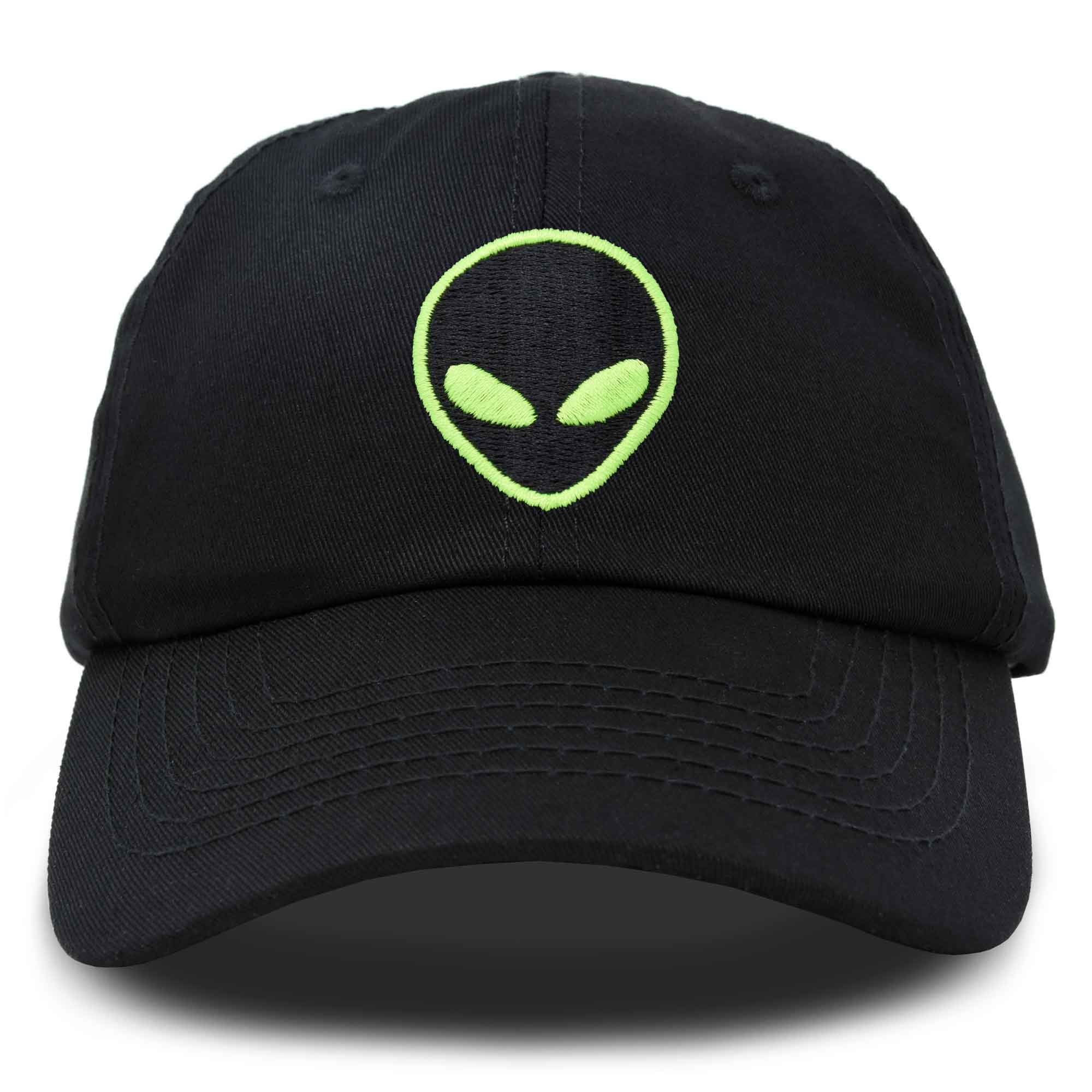 DALIX Alien Head Baseball Cap for Men & Women - Adjustable Unisex Dad Hat - Stylish & Comfortable for Outdoor Sports, Casual Wear & Gifts