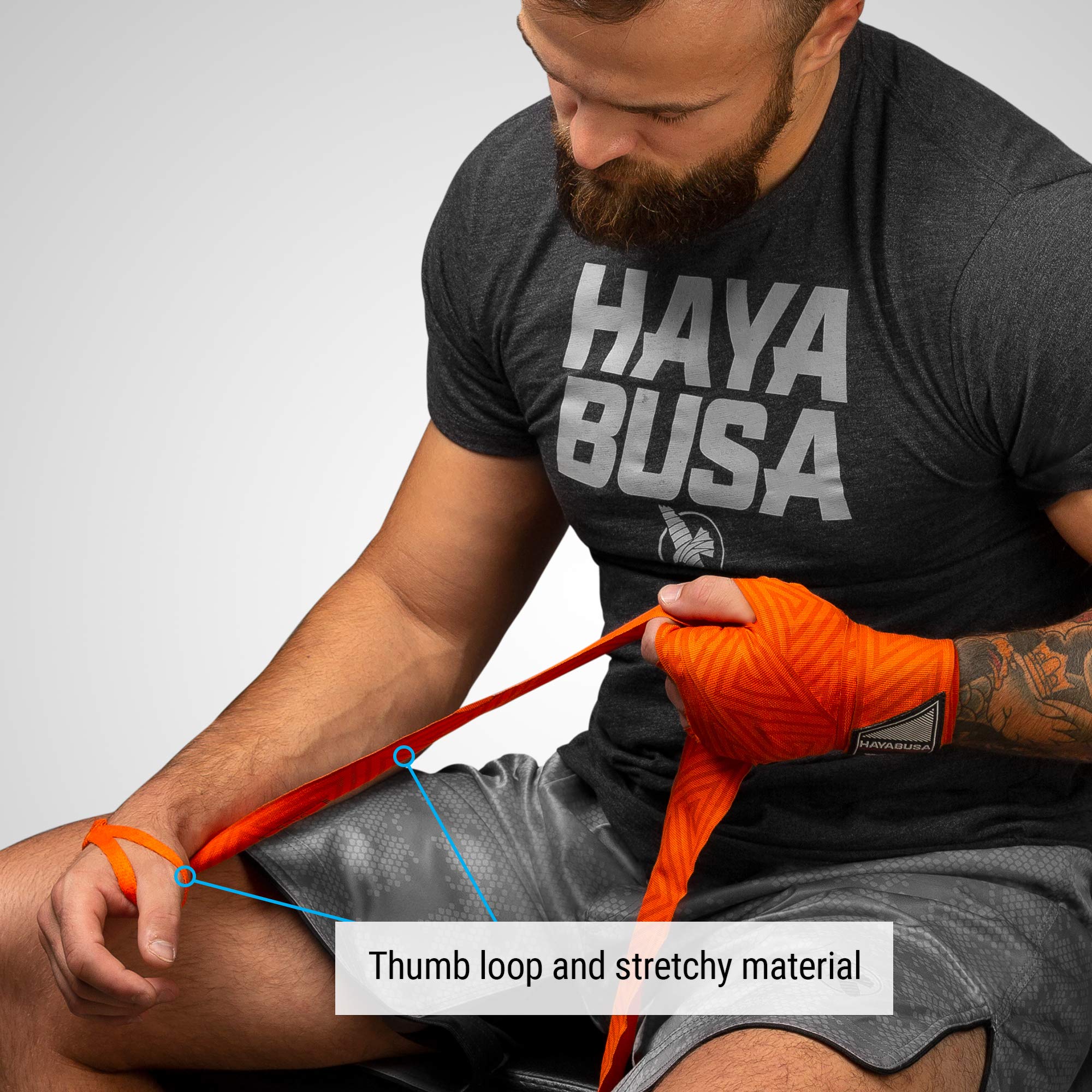 Hayabusa Boxing Hand Wraps 4.0 - Stretchy MMA & Muay Thai Hand Wraps for Men & Women - Ideal for Training, Sparring & Competition