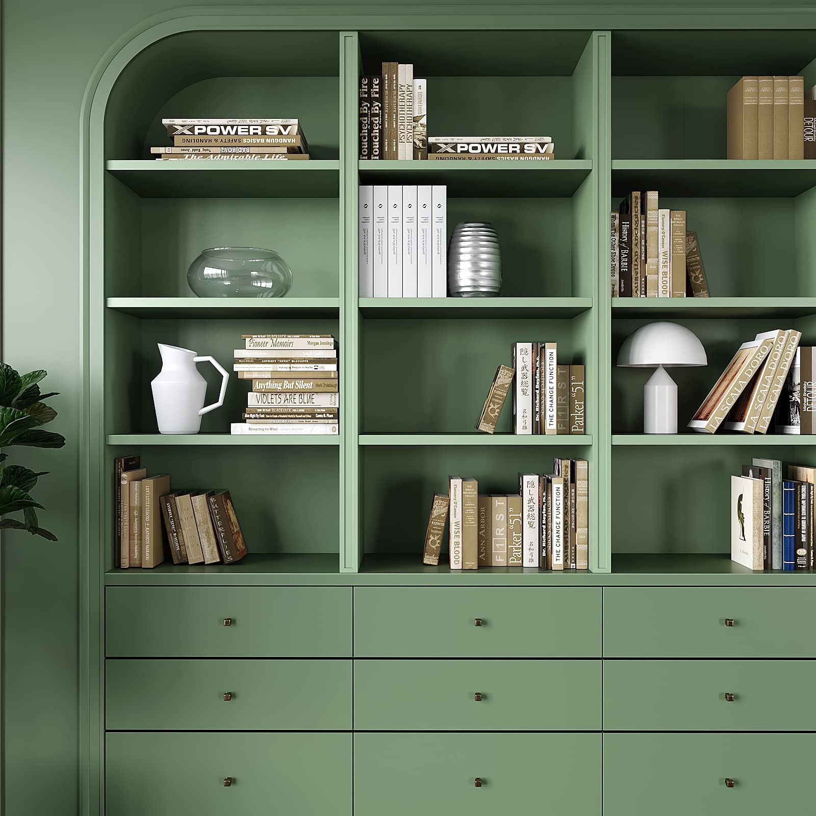 VEELIKE 15.7''x118'' Thick Sage Green Peel and Stick Wallpaper - Waterproof Self-Adhesive Vinyl Contact Paper for Cabinets, Walls, Kitchen Countertops | Perfect for Bedroom, Bathroom & Home Decor Renovation
