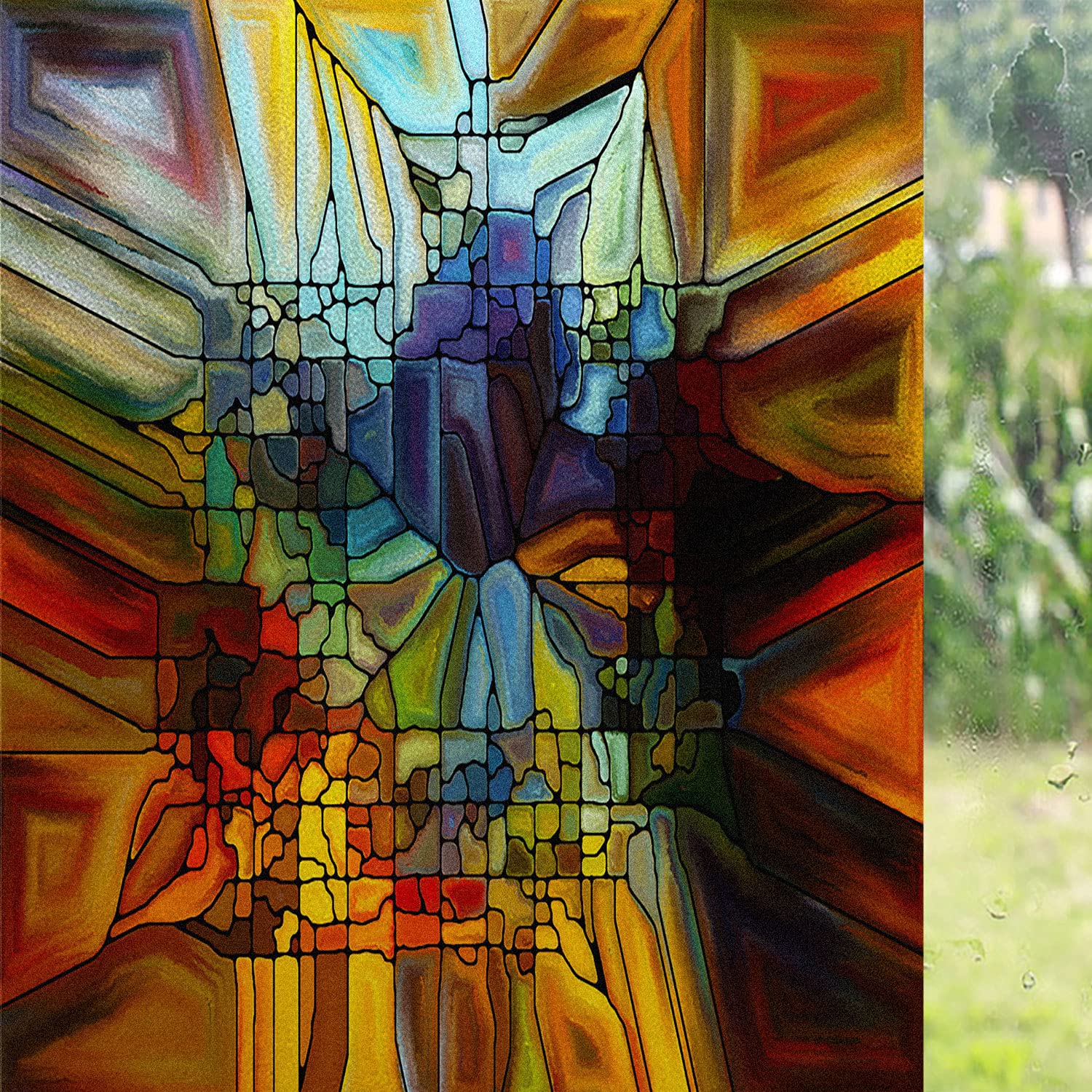 Stained Glass Window Film - 24