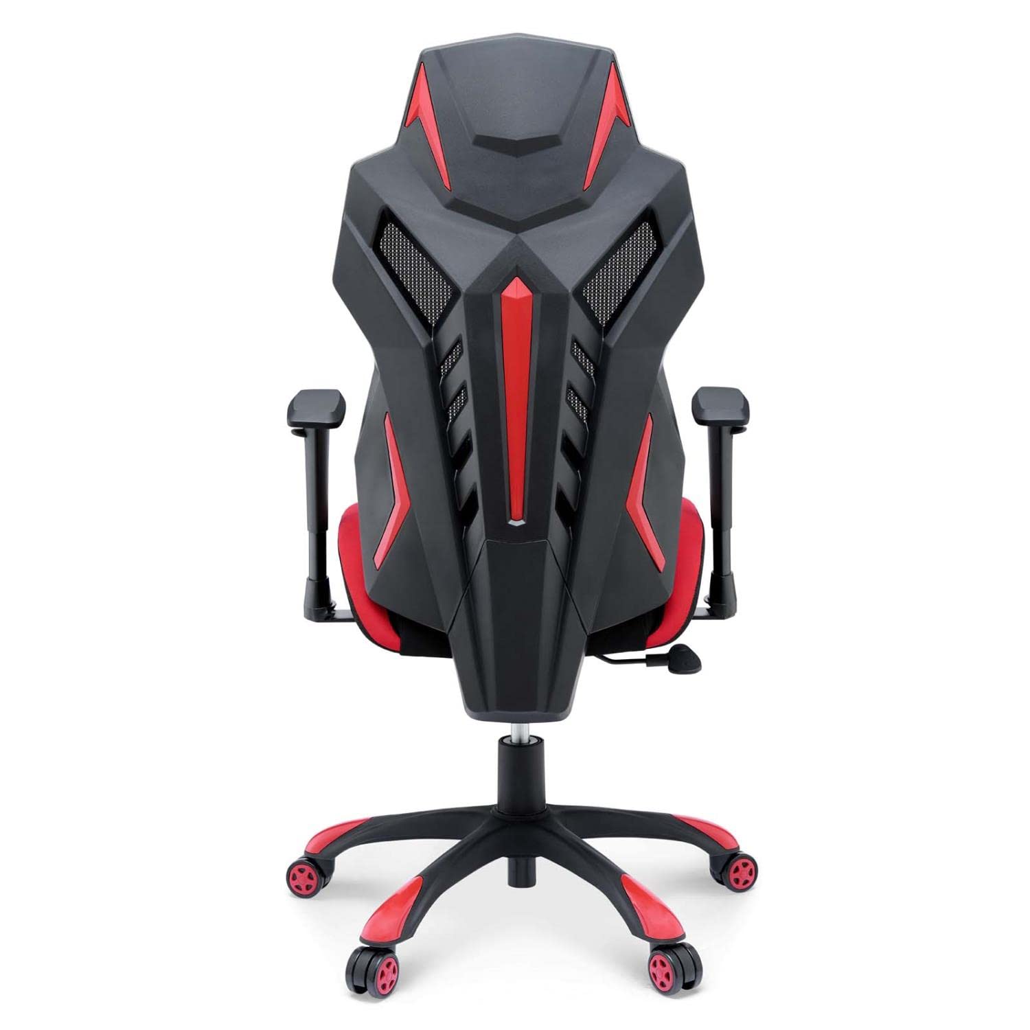 Modway Speedster Ergonomic Mesh Gaming Chair - Adjustable Height Office Desk Chair with Lumbar Support for PC Gaming & Work (Black/Red) - Perfect for Home Office, Gaming Setup & Long Work Sessions