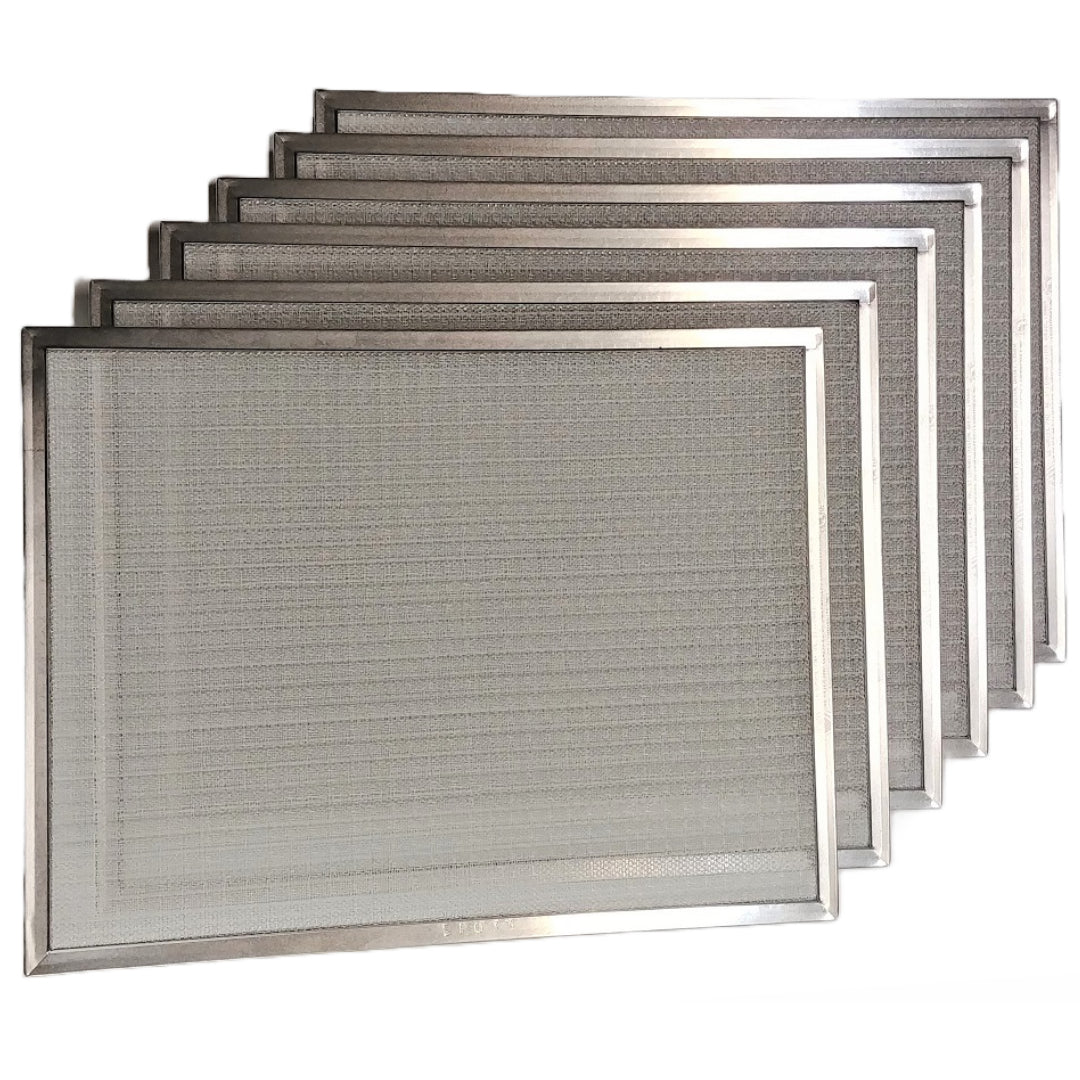 Fantech 40459 Washable Aluminum Mesh MERV 3 HRV/ERV Air Filter Kit - 15 x 11.5 Inches (Set of 6) | Perfect for Home Ventilation Systems & Air Purifiers