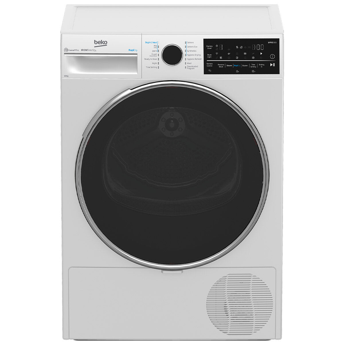 Beko BDPB104HW 10kg Hybrid Heat Pump Dryer with Steam Function | Energy Efficient Laundry Appliance | 5 Year Warranty | Perfect for Apartments & Small Homes