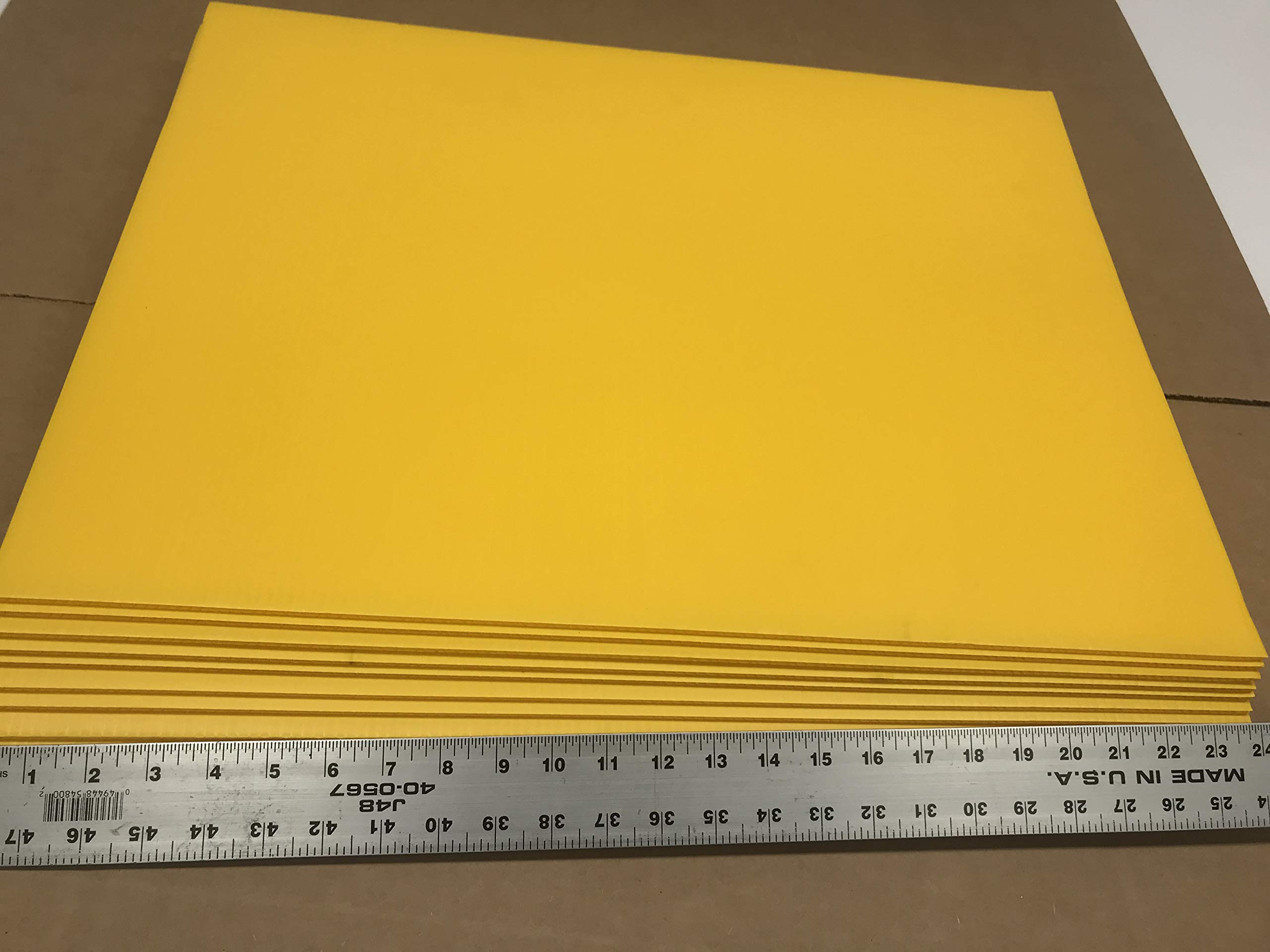 50 Yellow Yard Signs 18x24 Inch with Stakes - for Garage Sale, Rent, Open House