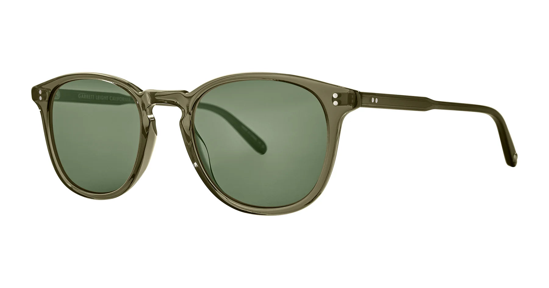 Garrett Leight Kinney 2007 Bio DEOLV/SFP G15 49mm Sunglasses - Classic Retro Style for Men & Women - Perfect for Outdoor Activities, Beach & Driving