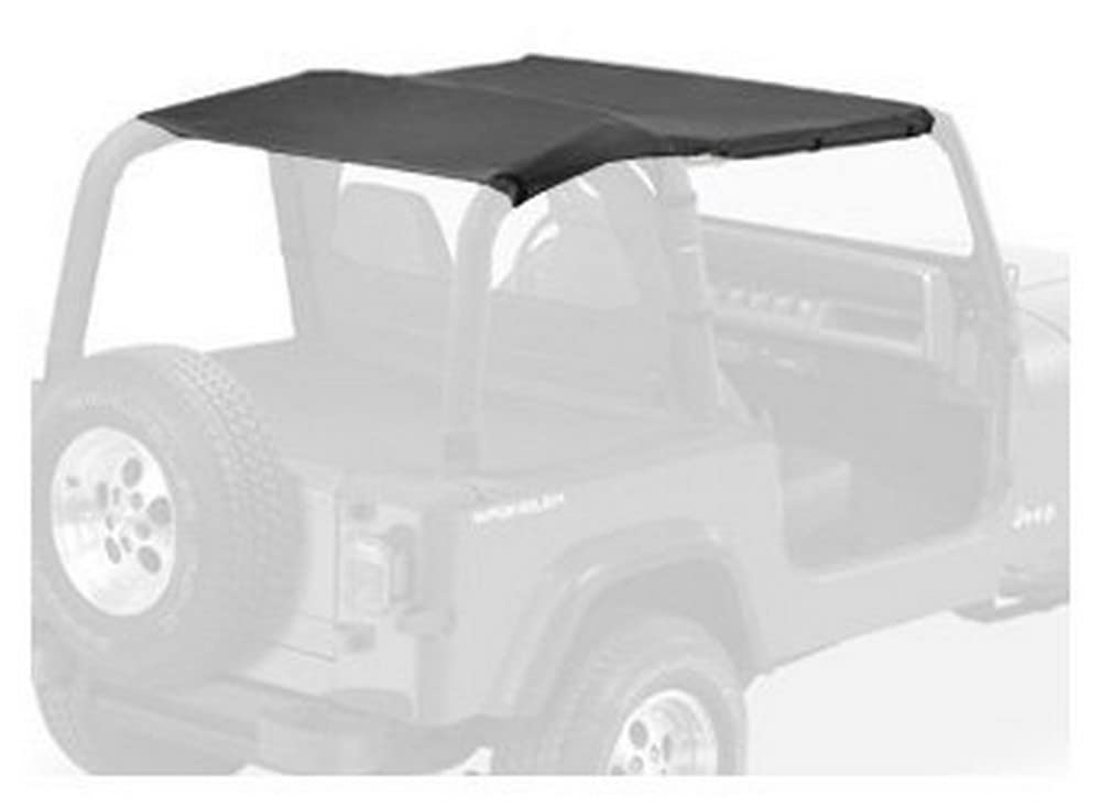 Bestop 5252915 Black Denim Safari-Style Strapless Bikini Top for 1992-1995 Jeep Wrangler YJ - Convertible Soft Top Replacement for Summer Off-Road Adventures