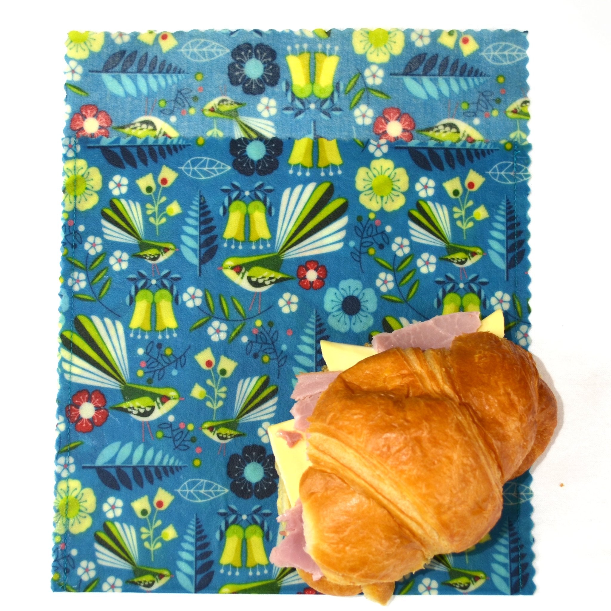 Fantail Flutter Beeswax Food Wraps - Eco-Friendly Reusable Food Storage for Sandwiches, Cheese & Produce - Sustainable Kitchen Essentials for Zero Waste Living