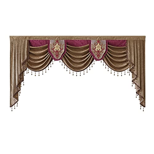 Brown Valance-beads