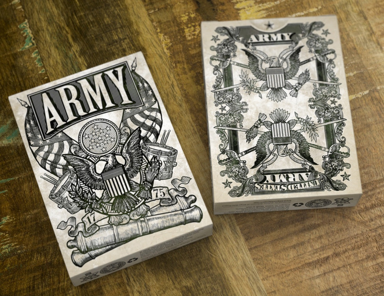 Military Themed Playing Cards - Army Design Deck for Poker, Blackjack & Card Games - Perfect for Camping, Travel & Outdoor Adventures