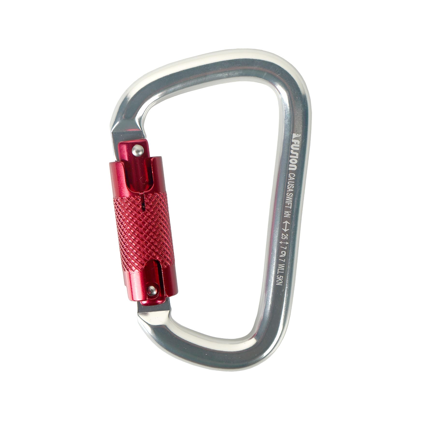 Fusion Climb Swift Lock Auto Locking Aluminum Carabiner - Lightweight & Durable Carabiner for Rock Climbing, Hiking, Camping, Hammocks, Gym, Keychains, Dog Leash & Outdoor Gear - Perfect for High-Altitude Work, Adventure Sports & Everyday Carry