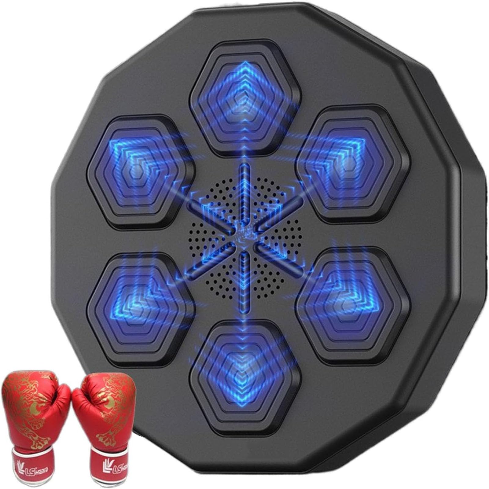 Smart Boxing Machine Wall Mounted - Music Boxing Training Equipment with Punching Target for Home Workout, Stress Relief & Fitness | Perfect for Boxing Training, Cardio Exercise & Stress Relief at Home or Gym