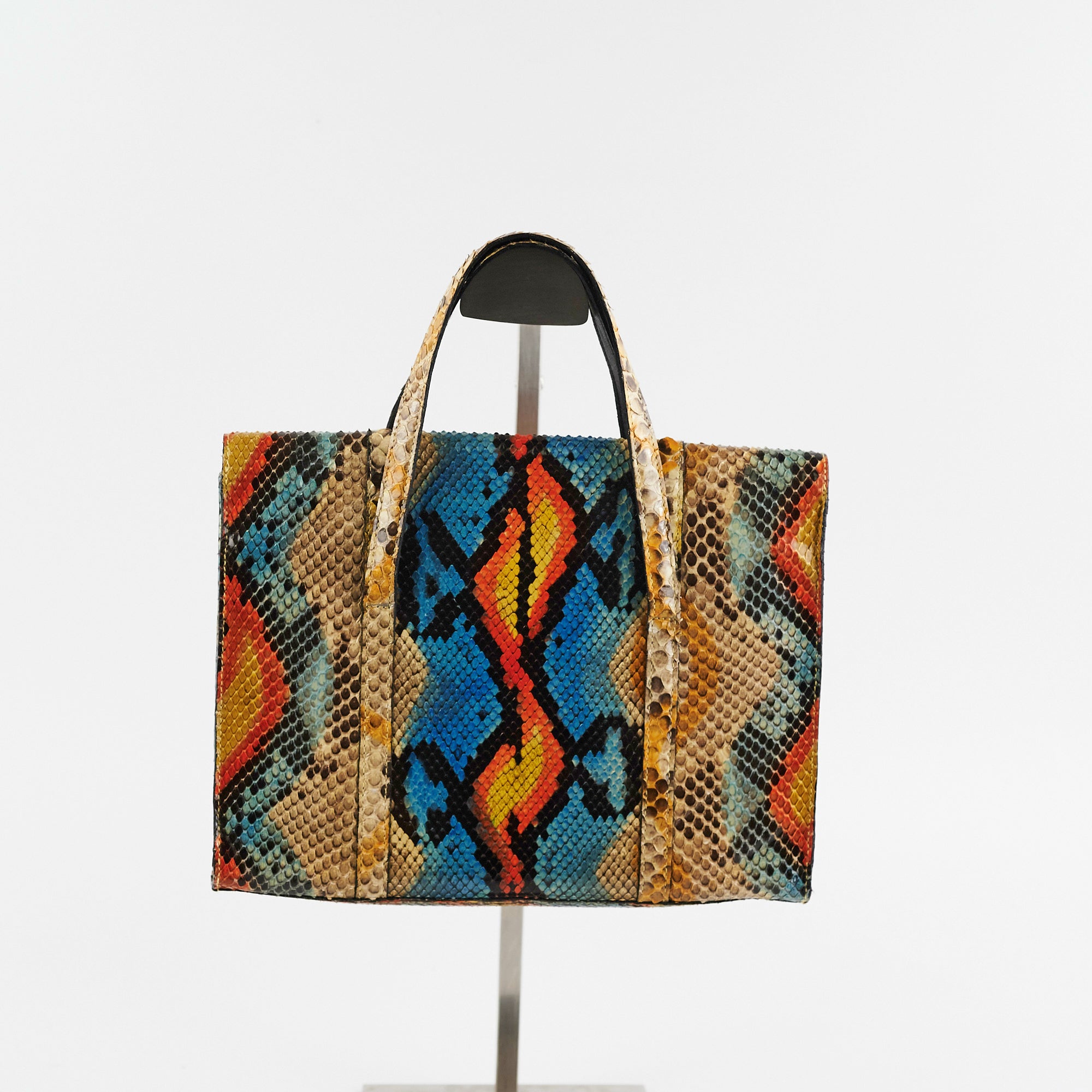Chanel Multicolor Python Leather Handbag - Luxury Designer Crossbody Bag for Women, Perfect for Parties, Dates & Special Occasions