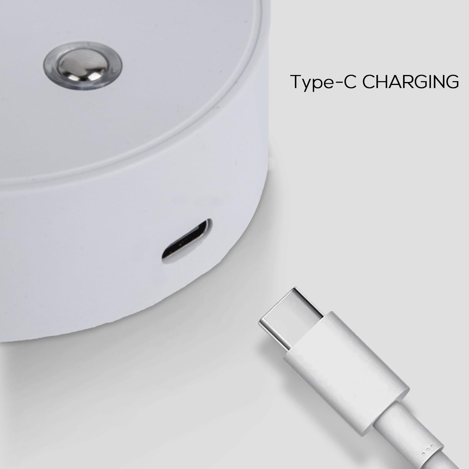 USB-C Rechargeable Magnetic Wall Mounted LED Night Light - 350° Rotation, Adjustable Brightness, Touch Control - Perfect for Kids' Bedroom, Study Desk, Closet & Reading Nook