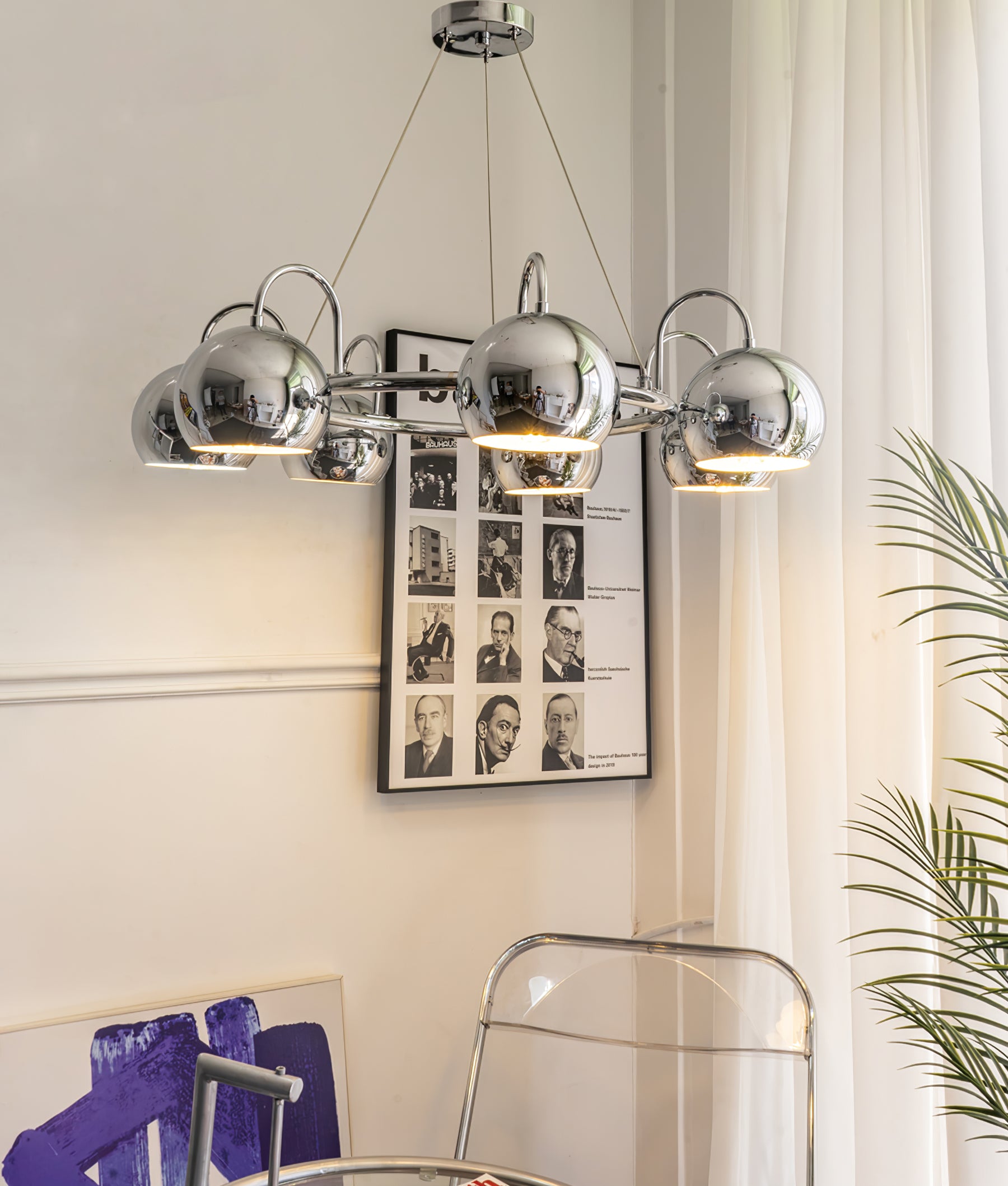 Eyeball Chandeliers - Unique Gothic Halloween Decor for Home, Party & Haunted House Lighting - Spooky Eyeball Ceiling Light Fixture for Living Room, Dining Room & Bedroom