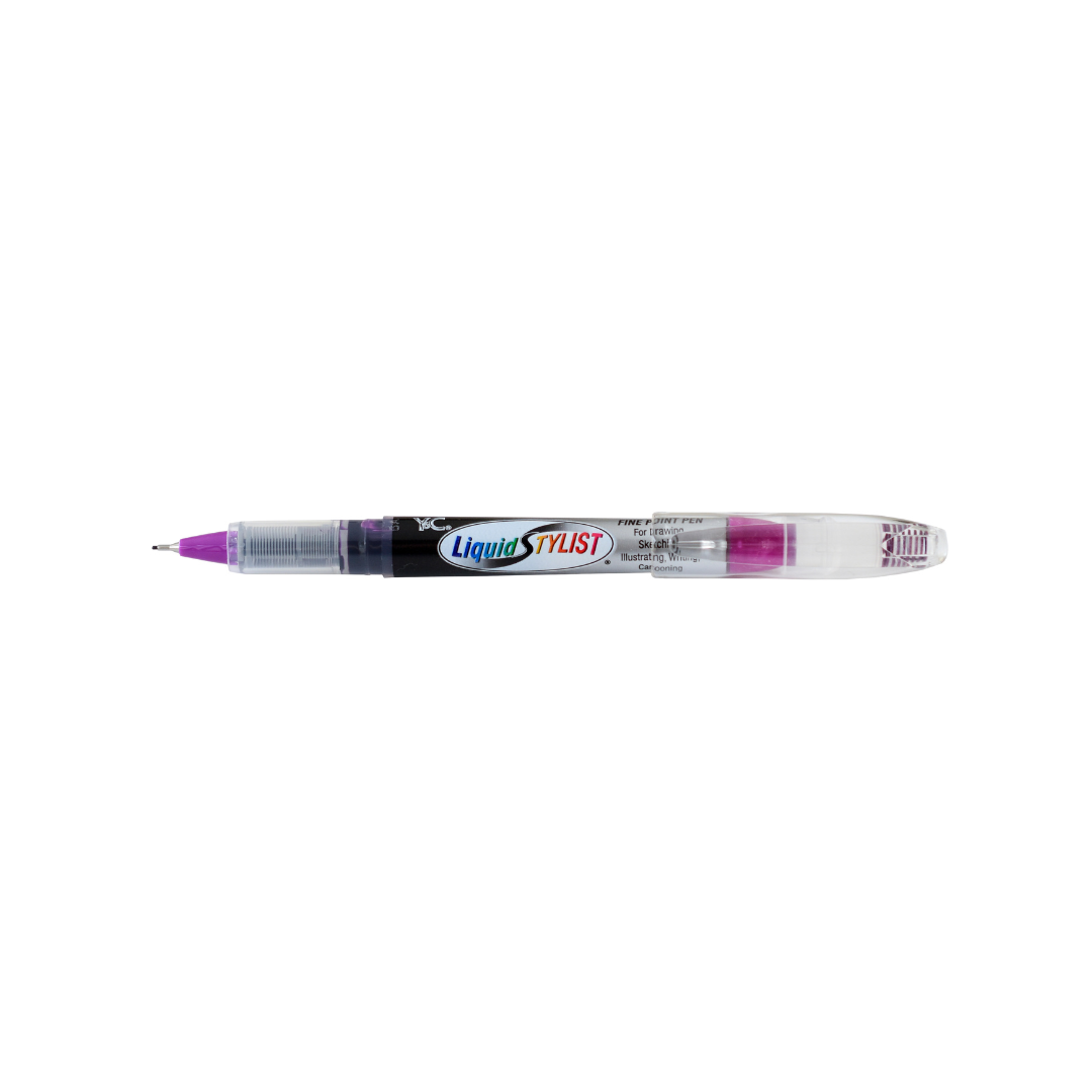 12-Pack Violet Liquid Stylist Pens (LSP10V) - Perfect for Calligraphy, Hand Lettering & Art Projects