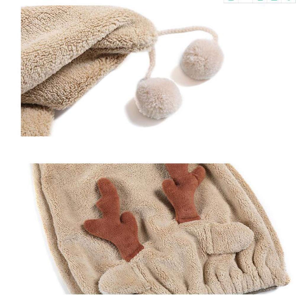3 Pack Kids Hair Drying Towel - Super Absorbent Microfiber Hair Wrap Cap for Girls & Boys, Cute Cartoon Coral Velvet Quick Dry Bath Towel Hat for Shower, Swimming & Post-Wash Hair Care
