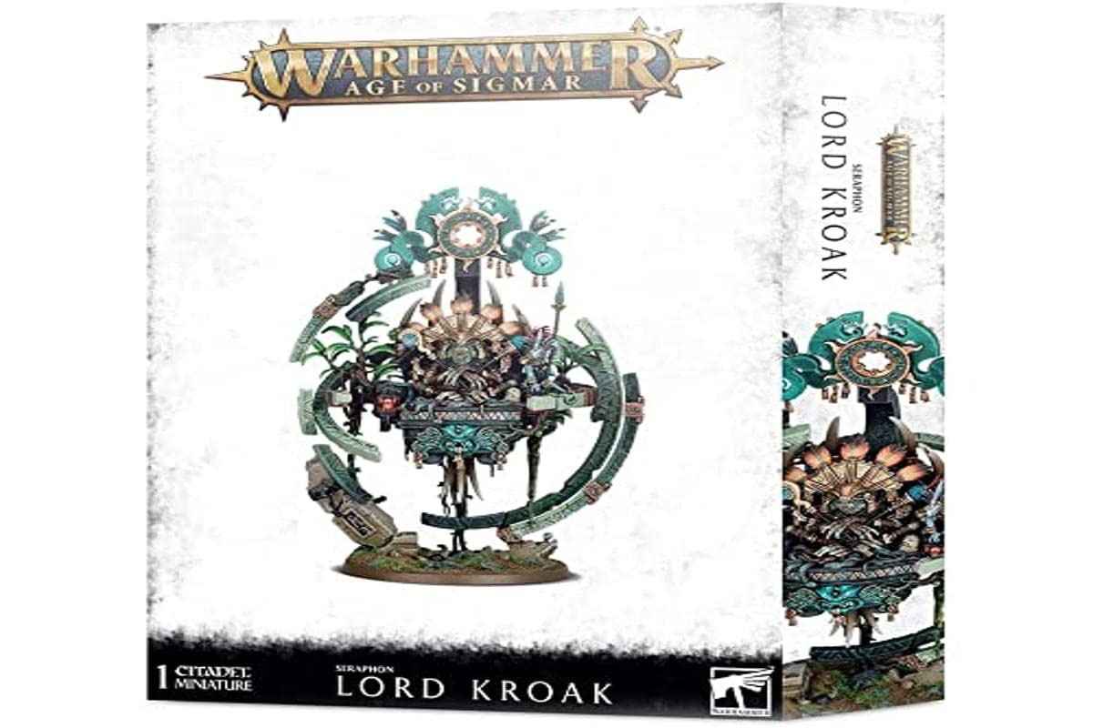 Games Workshop Warhammer Age of Sigmar - Seraphon Lord Kroak Miniature | Fantasy Tabletop Wargaming Model for Collectors & Battle Scenes