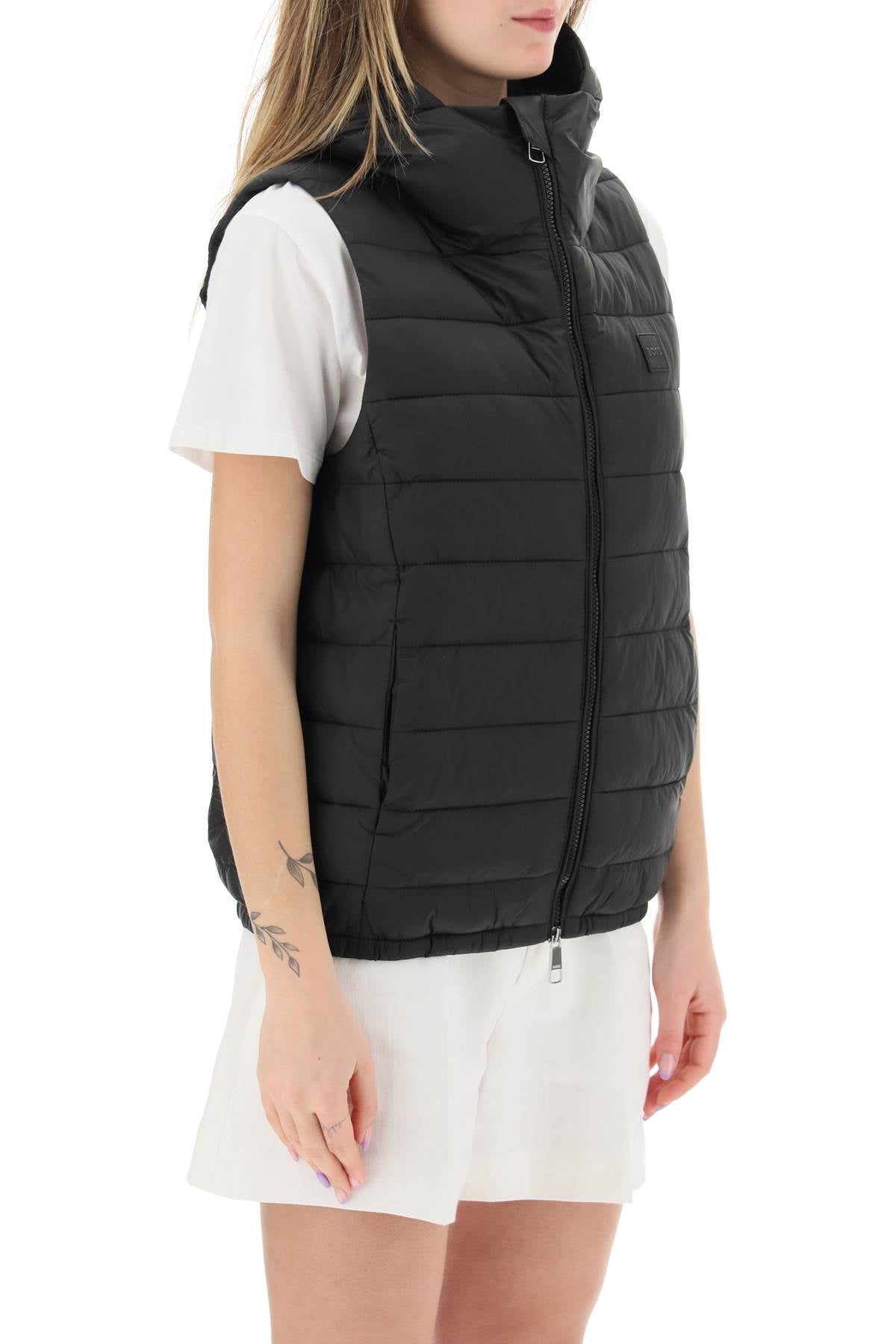 Boss Hooded Vest for Men - Lightweight Waterproof Outdoor Jacket for Hiking, Camping & Travel