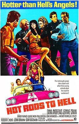 Hot Rods to Hell 1967 Classic Movie Poster - Vintage Film Memorabilia for Home Theater & Man Cave Decor