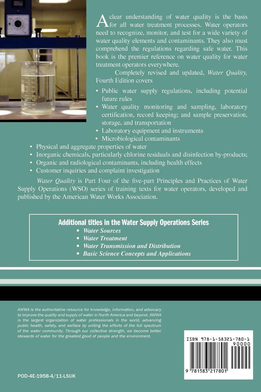 Water Quality: Principles and Practices of Water Supply Operations - Essential Guide for Water Treatment Professionals & Municipal Utilities