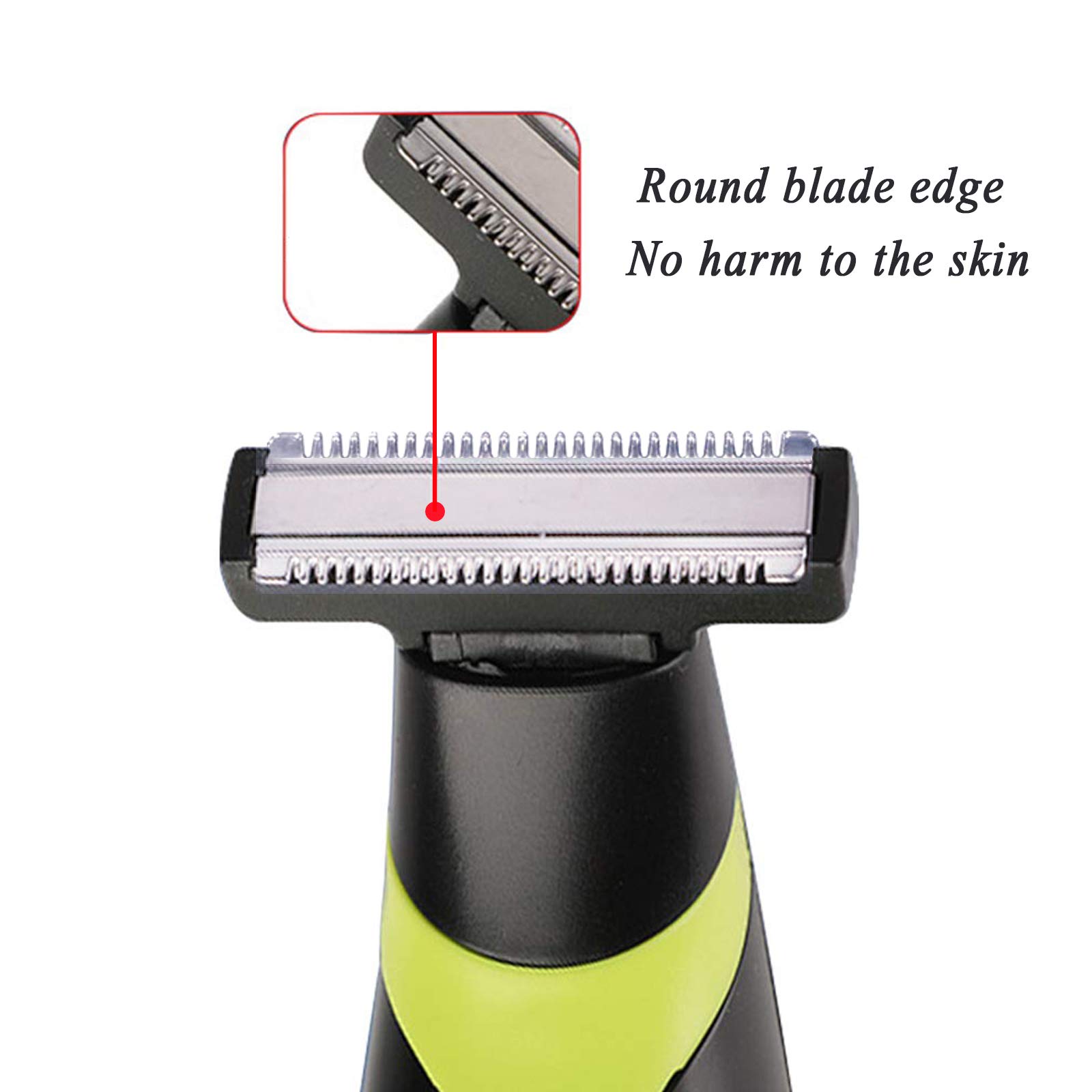 INVODA One Blade Hybrid Electric Trimmer & Shaver Replacement Heads for Men - Waterproof Wet/Dry Shaving - Pack of 1 - Perfect for Travel, Gym & Daily Grooming Routine
