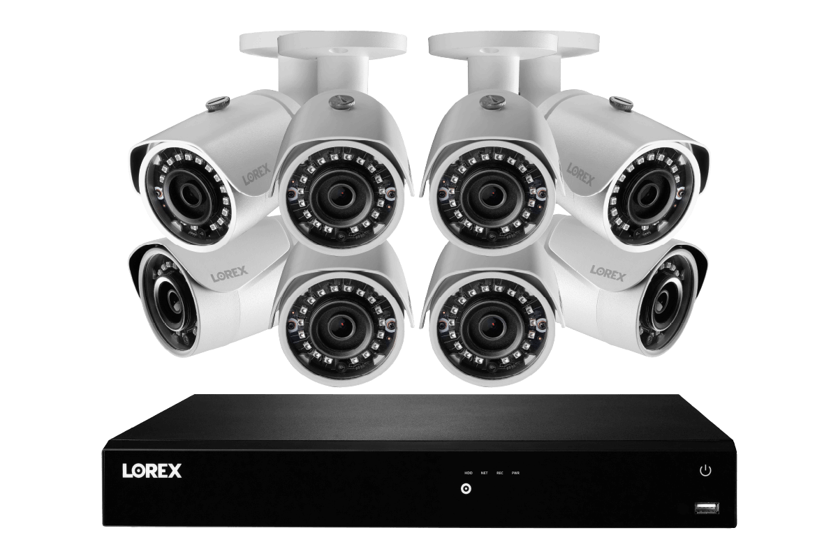 2K HD 16 Channel IP Security Camera System with 8 x 5MP Outdoor Cameras | Smart Home Voice Control Compatible with Alexa & Google Assistant | Perfect for Home Security, Business Surveillance & Property Monitoring