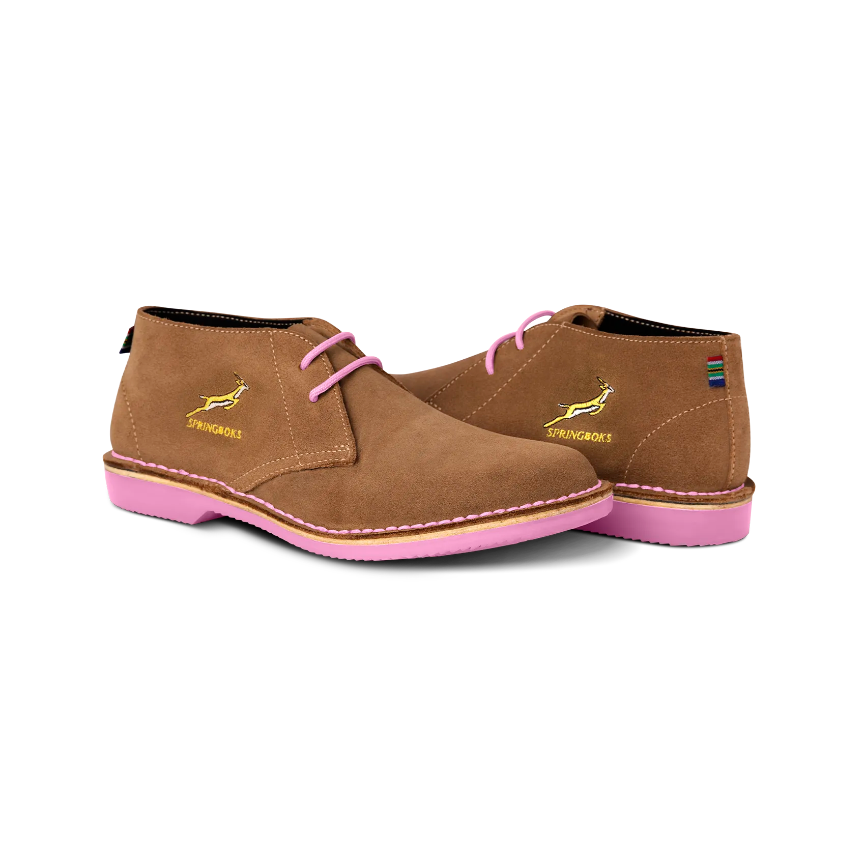 Heritage Springbok Women's Shoes with Pink Sole - Comfortable & Stylish Sneakers for Casual Wear, Walking, and Everyday Fashion