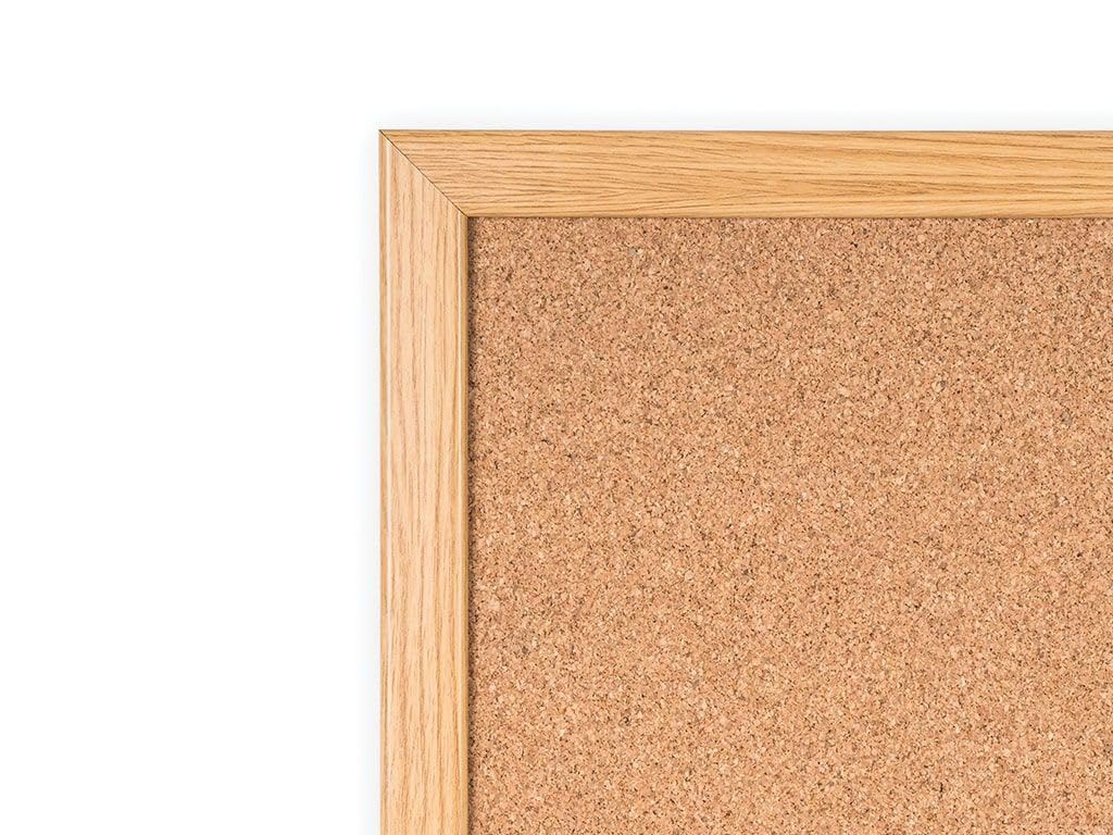 MasterVision Maya Series Self-Healing Cork Bulletin Board - 36x48 Inch Wall Mounted Push Pin Notice Board with Wood Frame - Perfect for Office, Classroom & Home Organization