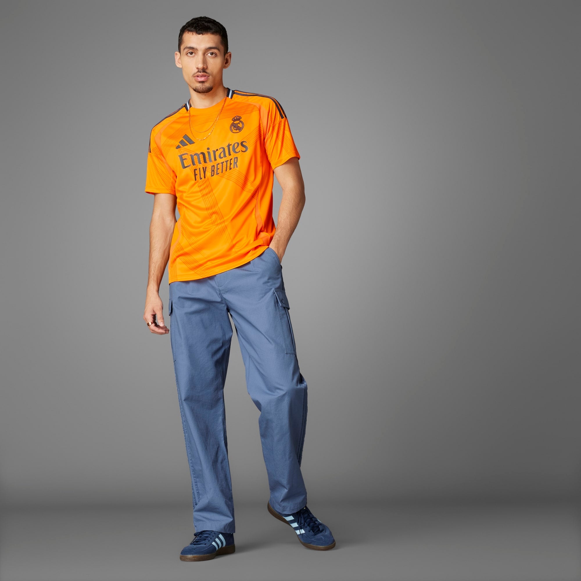 Adidas Real Madrid 2024/25 Stadium Away Jersey - Authentic Football Soccer Shirt for Fans & Players - Perfect for Match Day, Training & Casual Wear