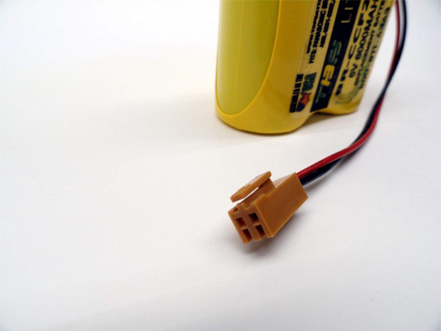 5PC BR-CCF2TH 6V Lithium Replacement Battery for Fanuc oi Mate Model-D CNC Controls - Compatible with PLC Computer GE Fanuc A06 Series A98L-0001-0902 & BR-CCF2TE (Cutler Hammer) - Brown Connector - Perfect for Industrial CNC Machines, Robotics & Automation Systems