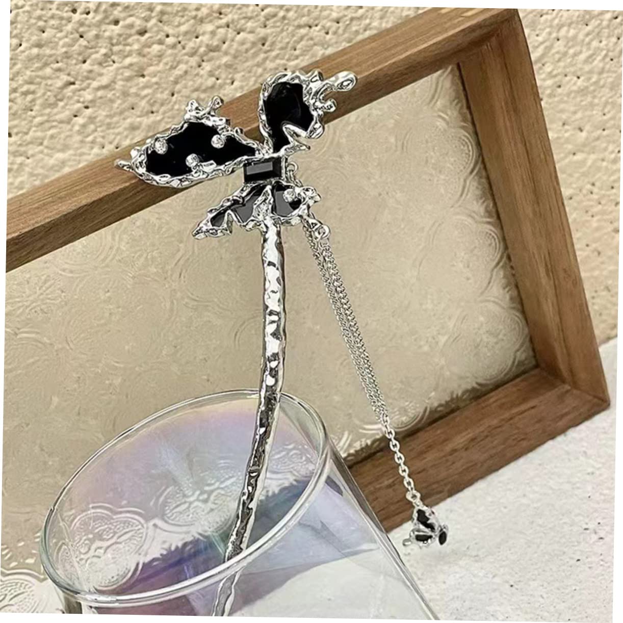 POPETPOP 5-Piece Metal Hair Clip Set - Elegant Bridal Hairpins, Barrettes & French Hair Forks for Women | Perfect for Weddings, Hanfu Styling & Everyday Hair Accessories