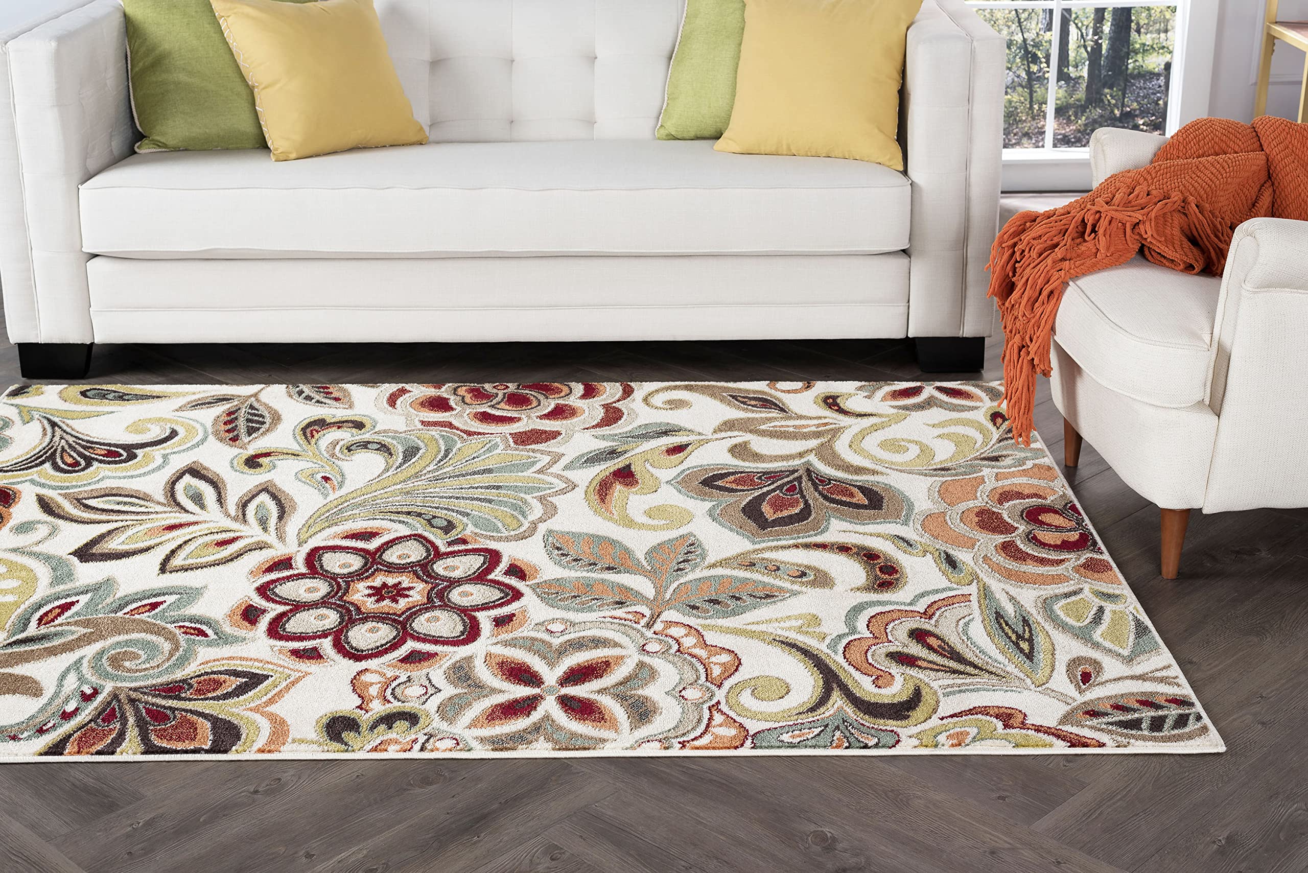 2x8 Hallway Runner Rugs for Walkway, Entryway, Foyer & Kitchen - Modern Non-Slip Carpet - Perfect for High Traffic Areas, Home Decor & Office Spaces - Washable & Durable Floor Mat