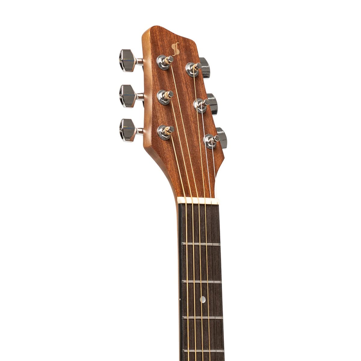 Stagg SA25 A MAHO 6-String Acoustic Guitar for Beginners - Right-Handed Natural Wood Guitar with Mahogany Top | Perfect for Camping, Travel & Home Practice
