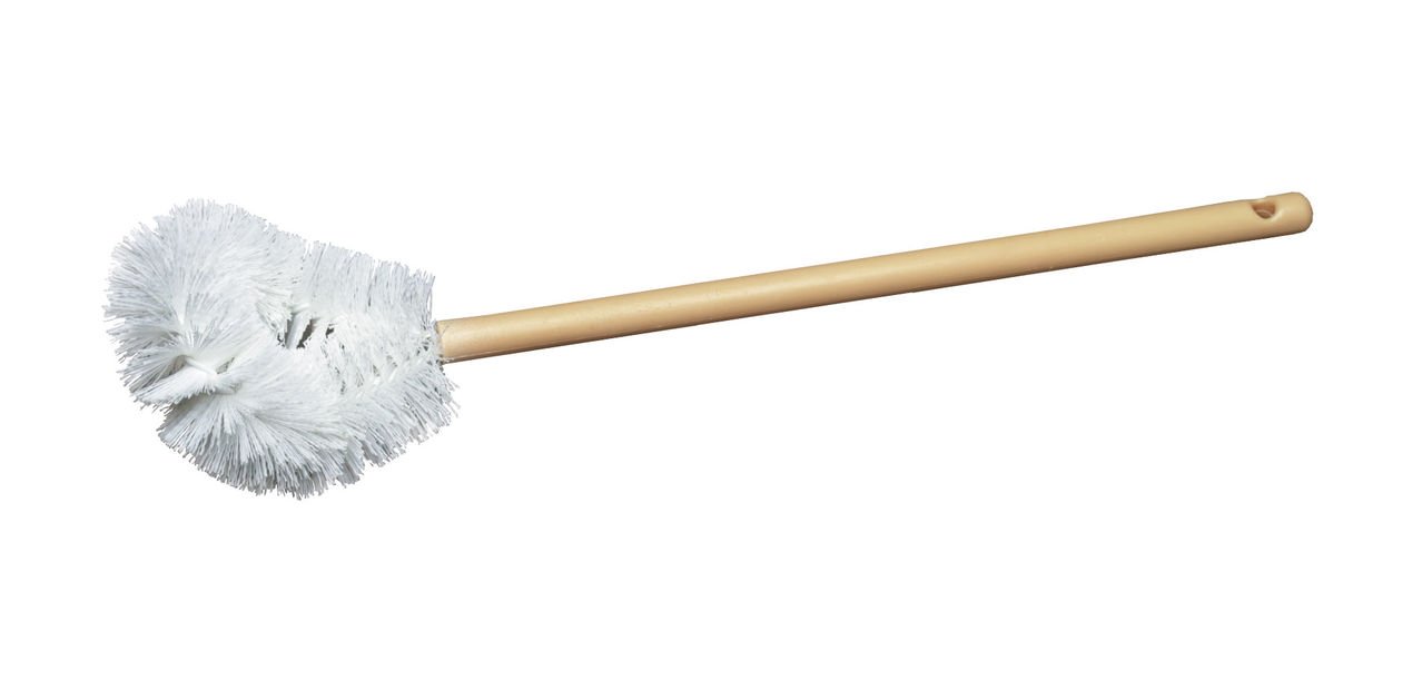 Milwaukee Dustless Brush - White Poly Twisted Wire Bowl Brush with Plastic Handle for Cleaning, Painting, and DIY Projects
