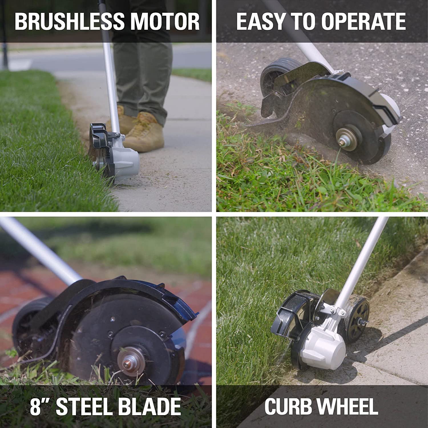 Greenworks 40V 8-Inch Cordless Brushless Lawn Edger - Battery & Charger Sold Separately - Perfect for Trimming Lawn Edges, Driveways & Sidewalks