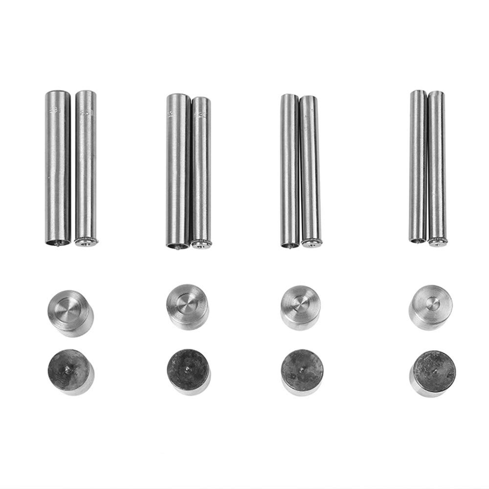WUTA Professional Leather Craft Tool Kit - 8mm Snap Fastener Installation Set (4pcs) for Leatherworking, DIY Projects, Handbag & Wallet Repair | Perfect for Leather Crafters, Shoemakers & DIY Enthusiasts