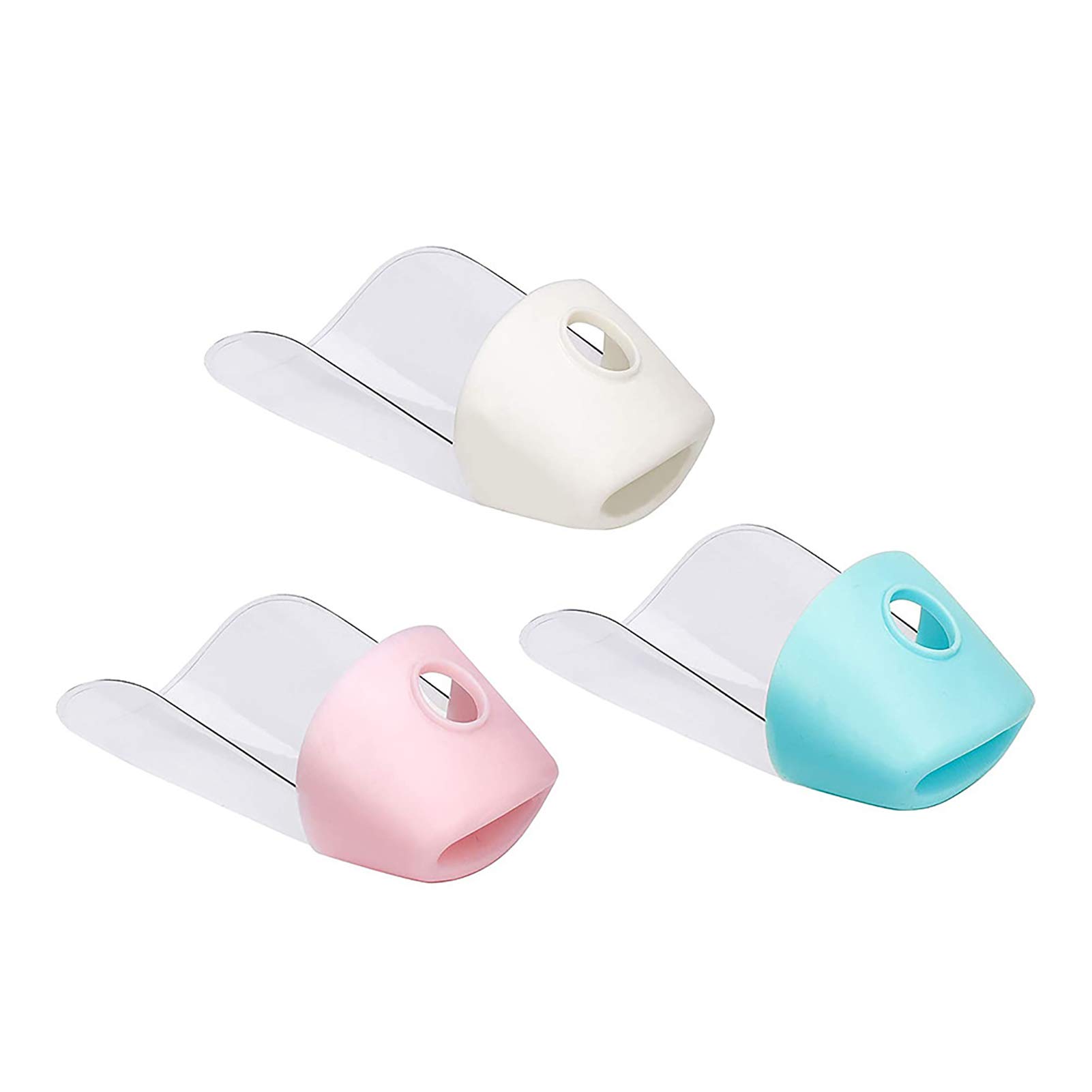 **Universal Faucet Extender Set - Safe Soft Sink Handle Extenders for Kids, 3-Pack - Prevent Wet Sleeves & Encourage Independent Hand Washing (Kitchen, Bathroom, School Use)**