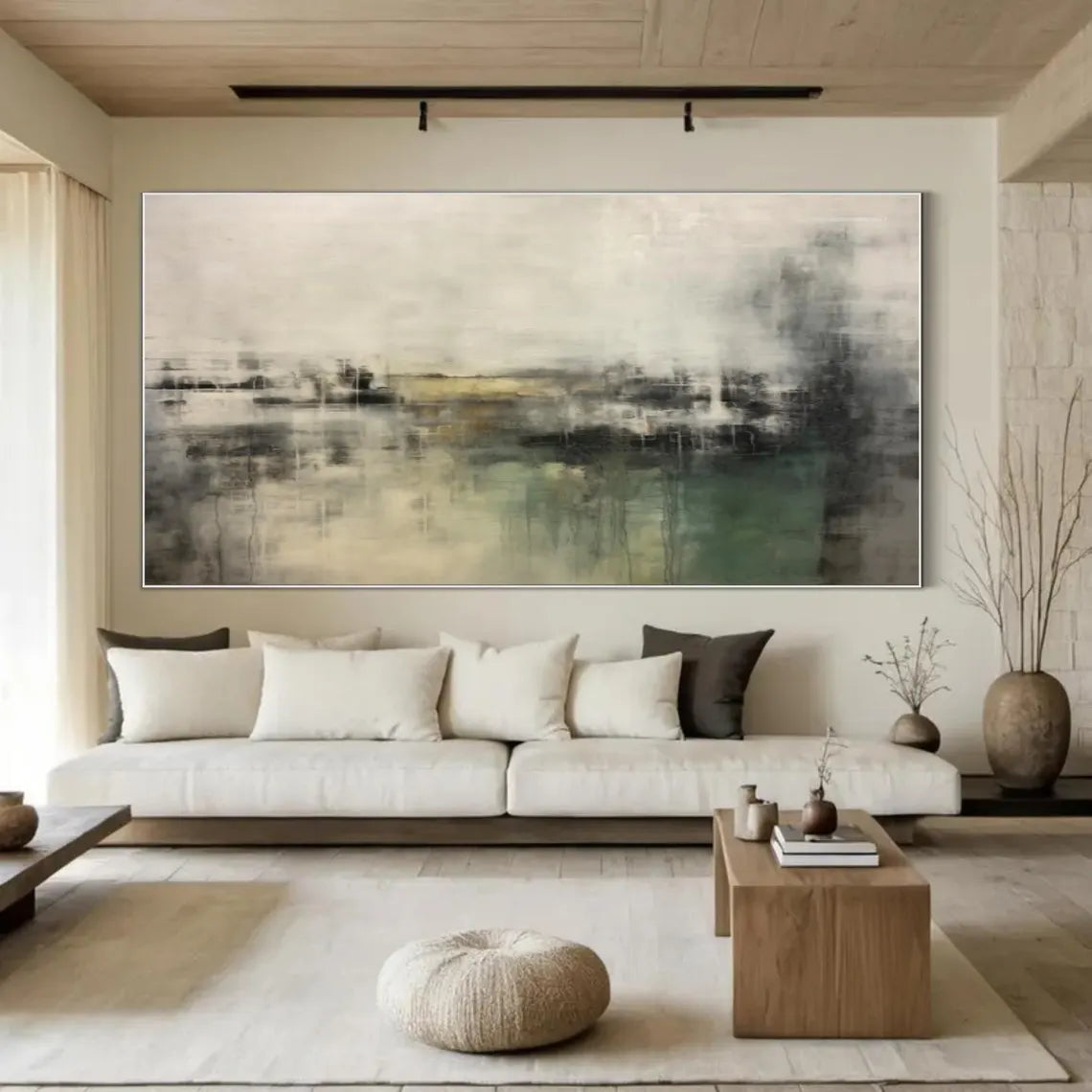 Abstract Painting #AB 465 - Modern Wall Art for Living Room, Bedroom & Office Decor - Handmade Canvas Artwork