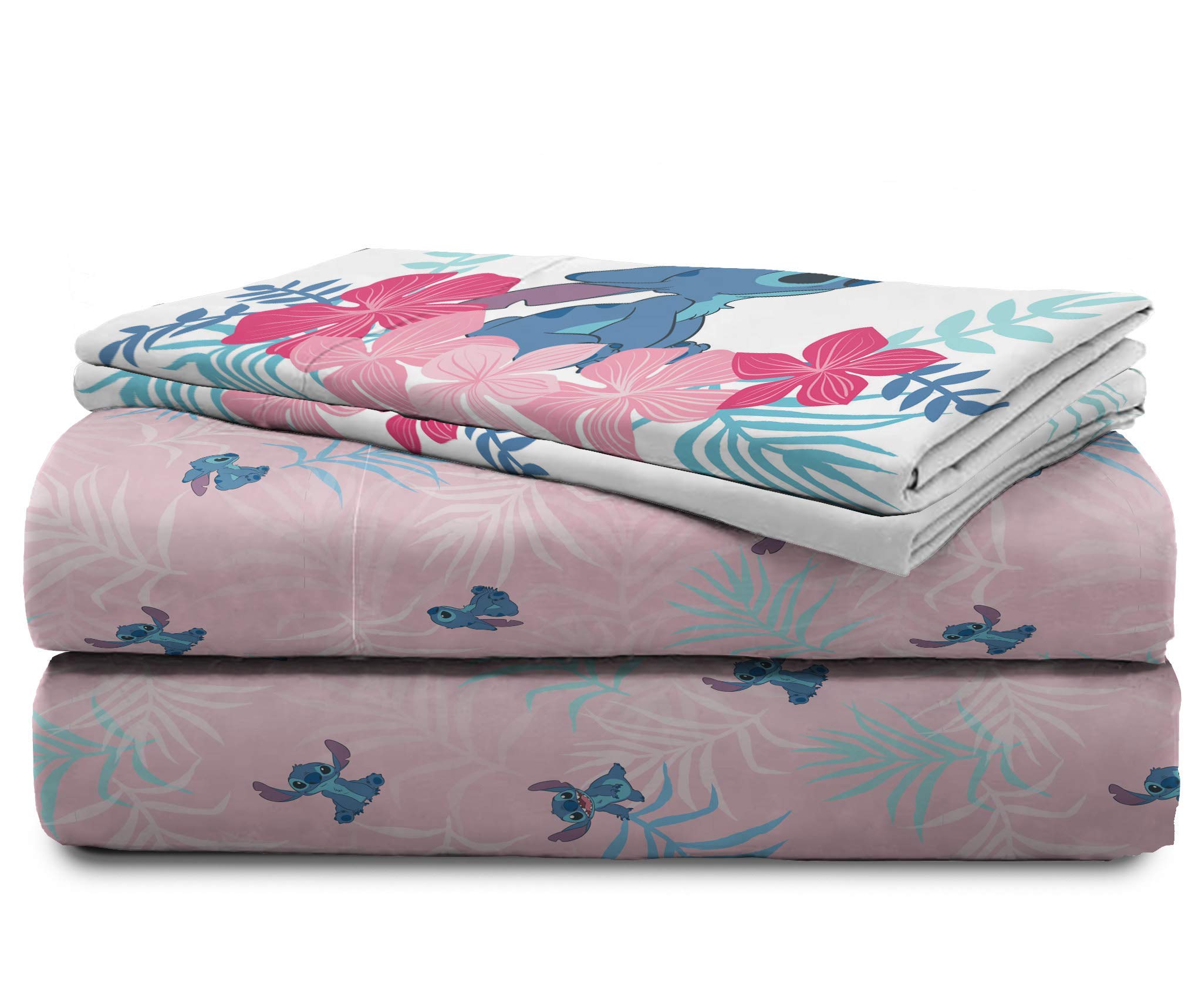 Disney Lilo & Stitch Paradise Dream 11-Piece Full Bedding Set - Includes Comforter, Fitted Sheet, Pillowcases - Perfect for Kids' Bedrooms, Themed Rooms & Disney Fans
