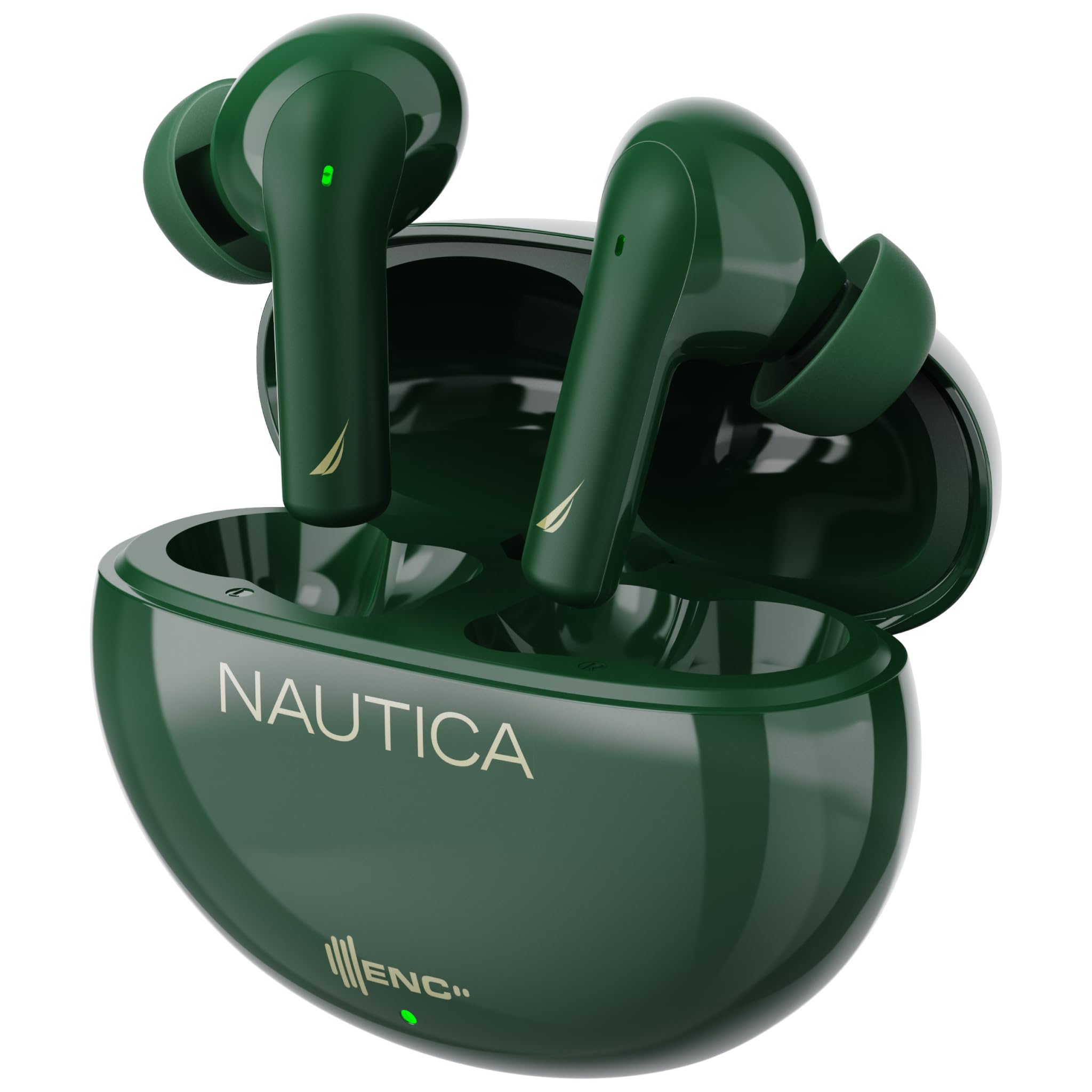 NAUTICA Wireless Earbuds Bluetooth 5.3, 16H Playtime, 4 Mics for Calls, IPX5 Waterproof - Perfect for Workouts & Commuting