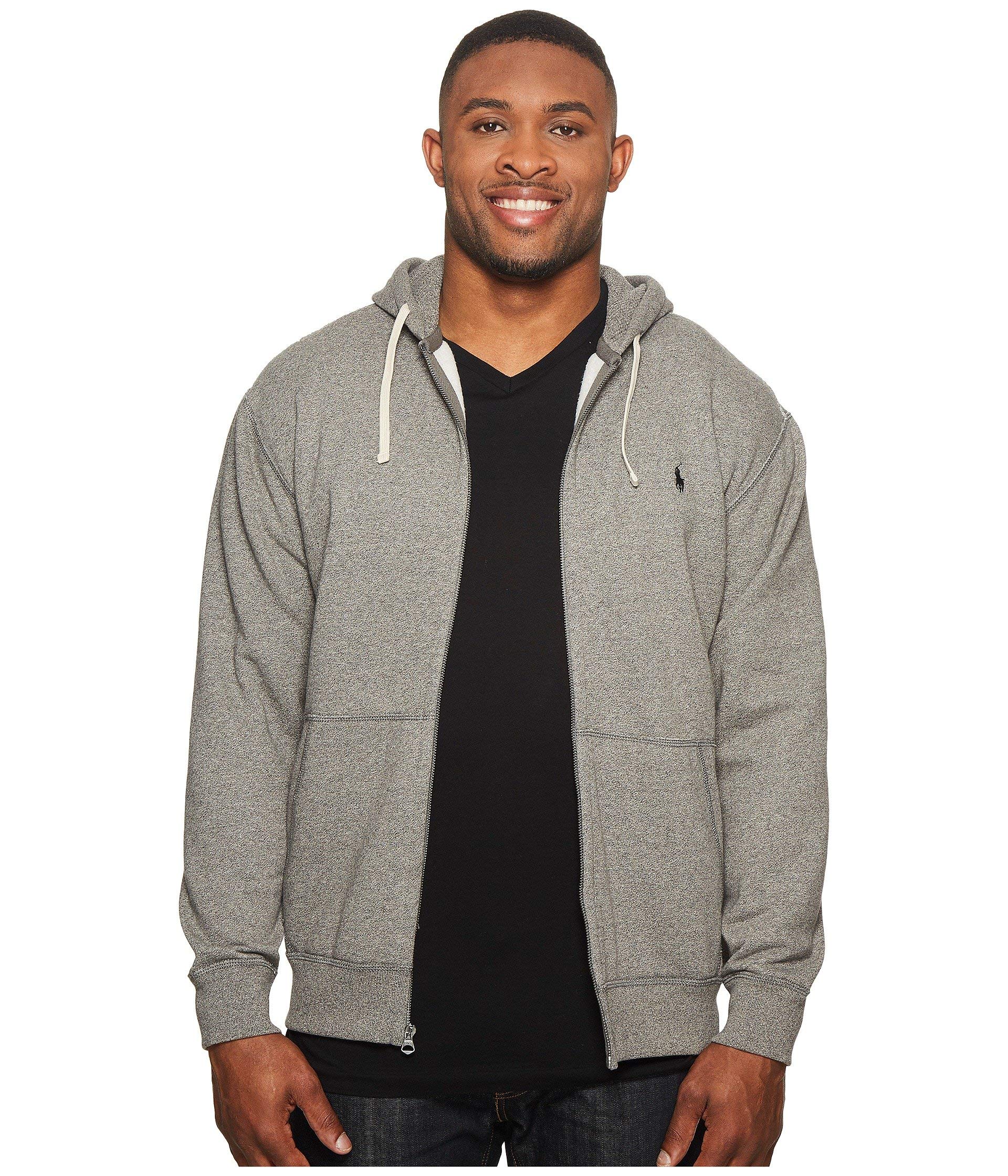 Ralph Lauren Men's Big & Tall Classic Fleece Full-Zip Hoodie - Alaskan Heather, 2XB - Warm & Comfortable Winter Pullover for Casual Wear & Outdoor Activities